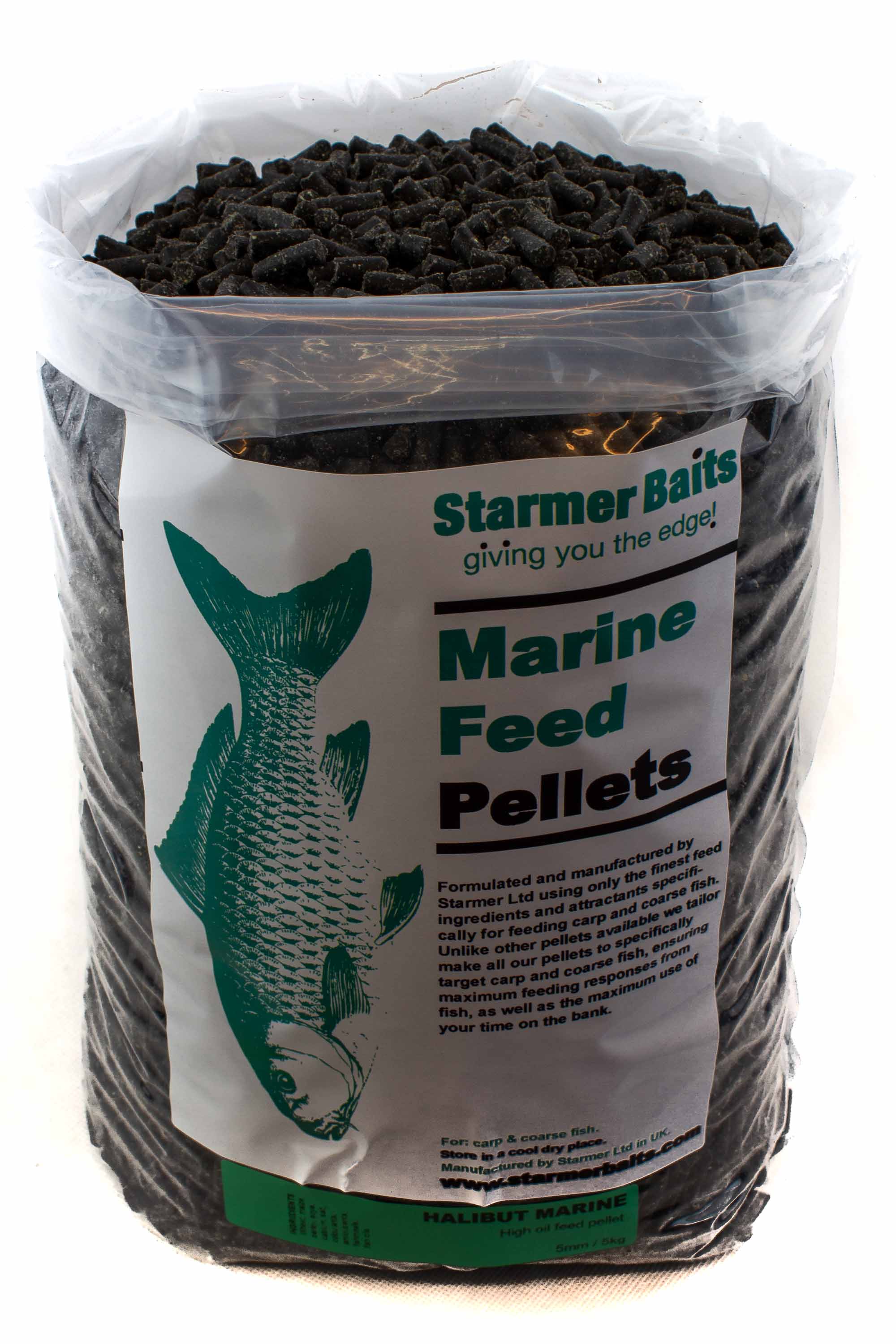 2mm 5mm & 8mm Mixed halibut marine pellets for carp & coarse fishing 400g-50kg 