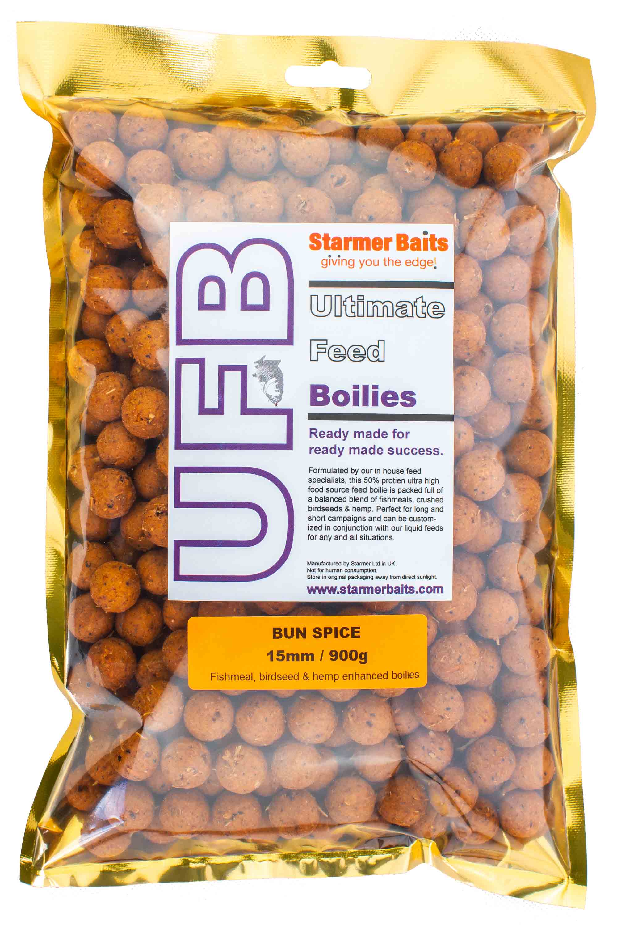 Ultimate feed boilies for carp & coarse fishing 15mm 900g mixed ...