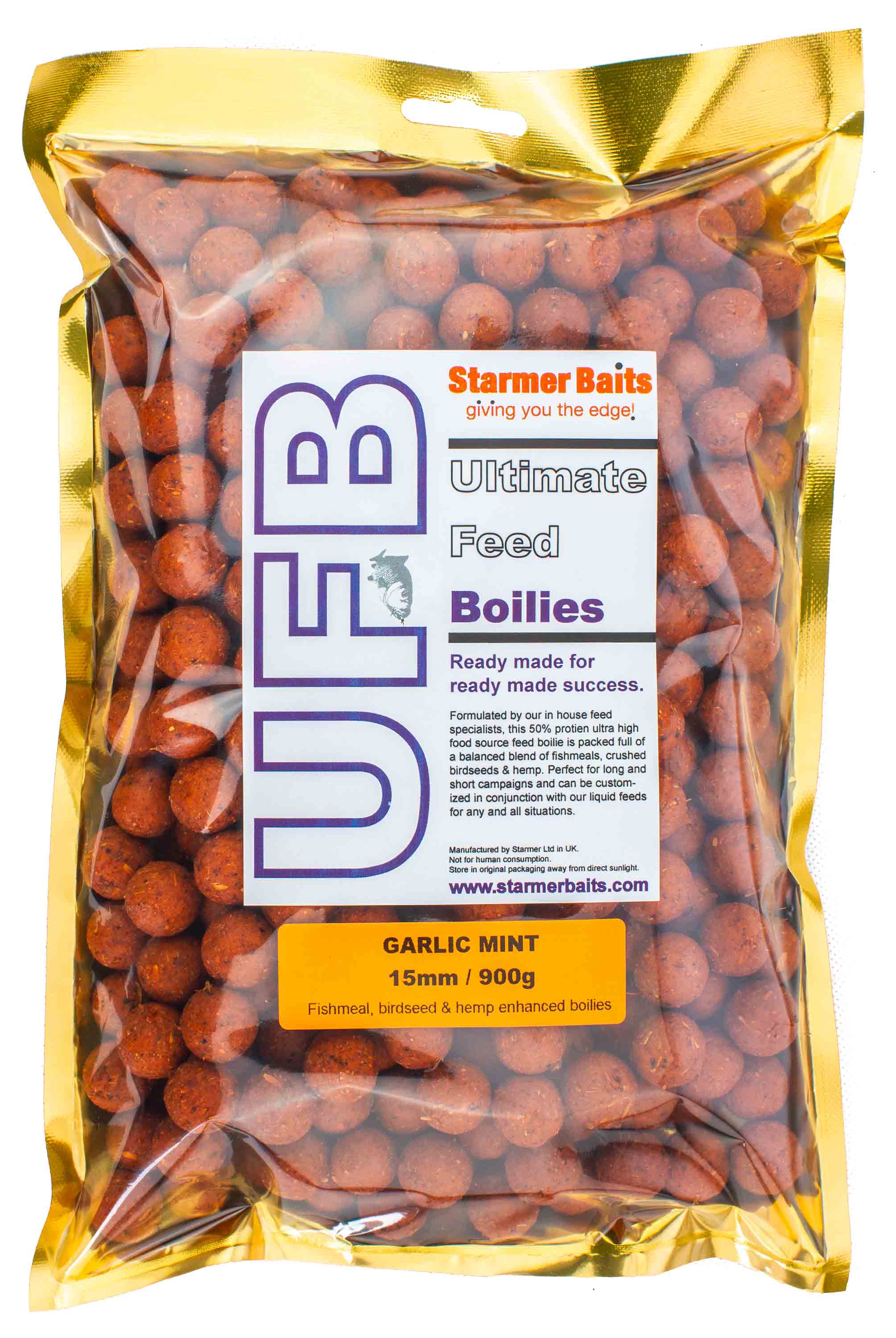 Ultimate feed boilies for carp & coarse fishing 15mm 900g mixed ...