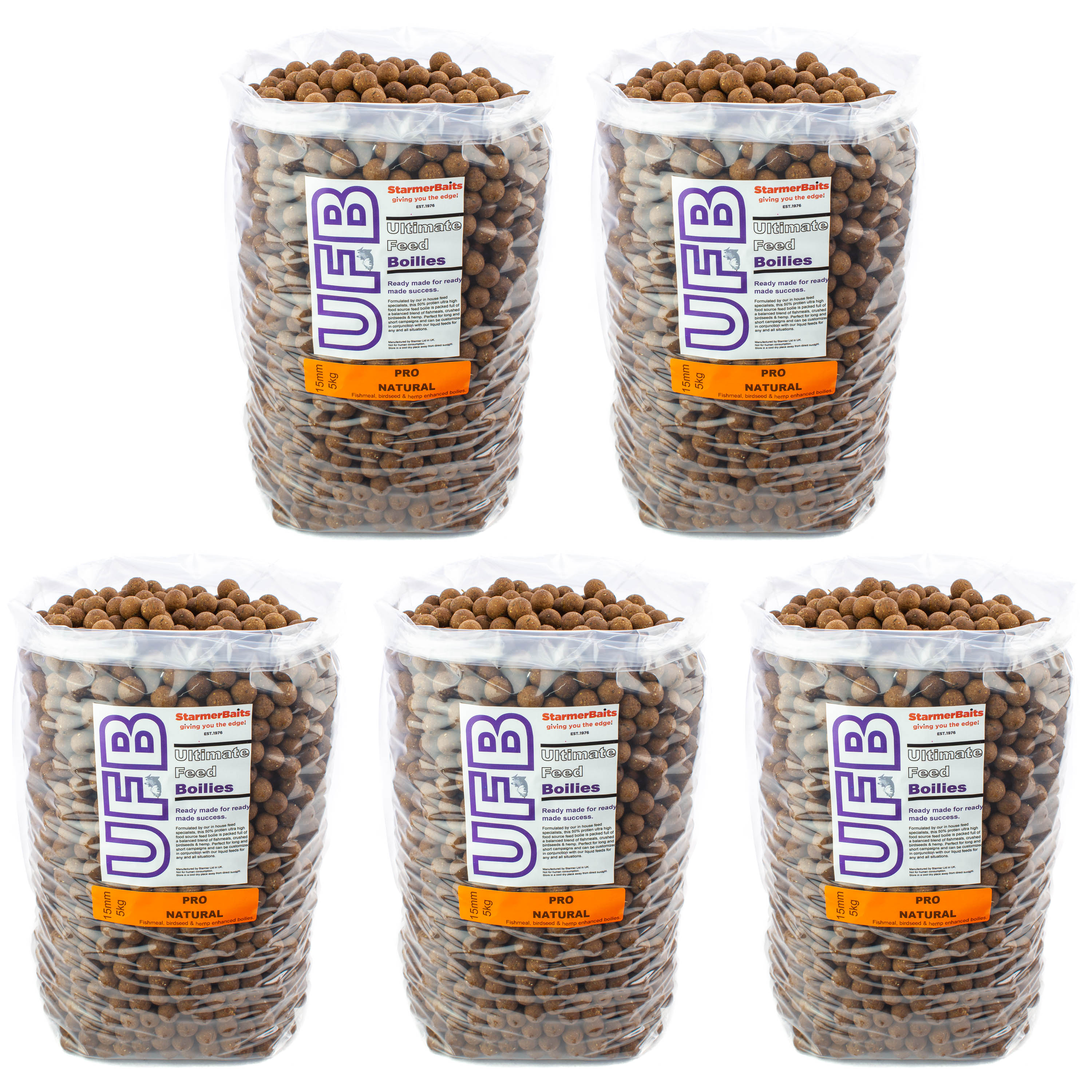 Pro natural high protein ufb boilies for carp coarse fishing all season