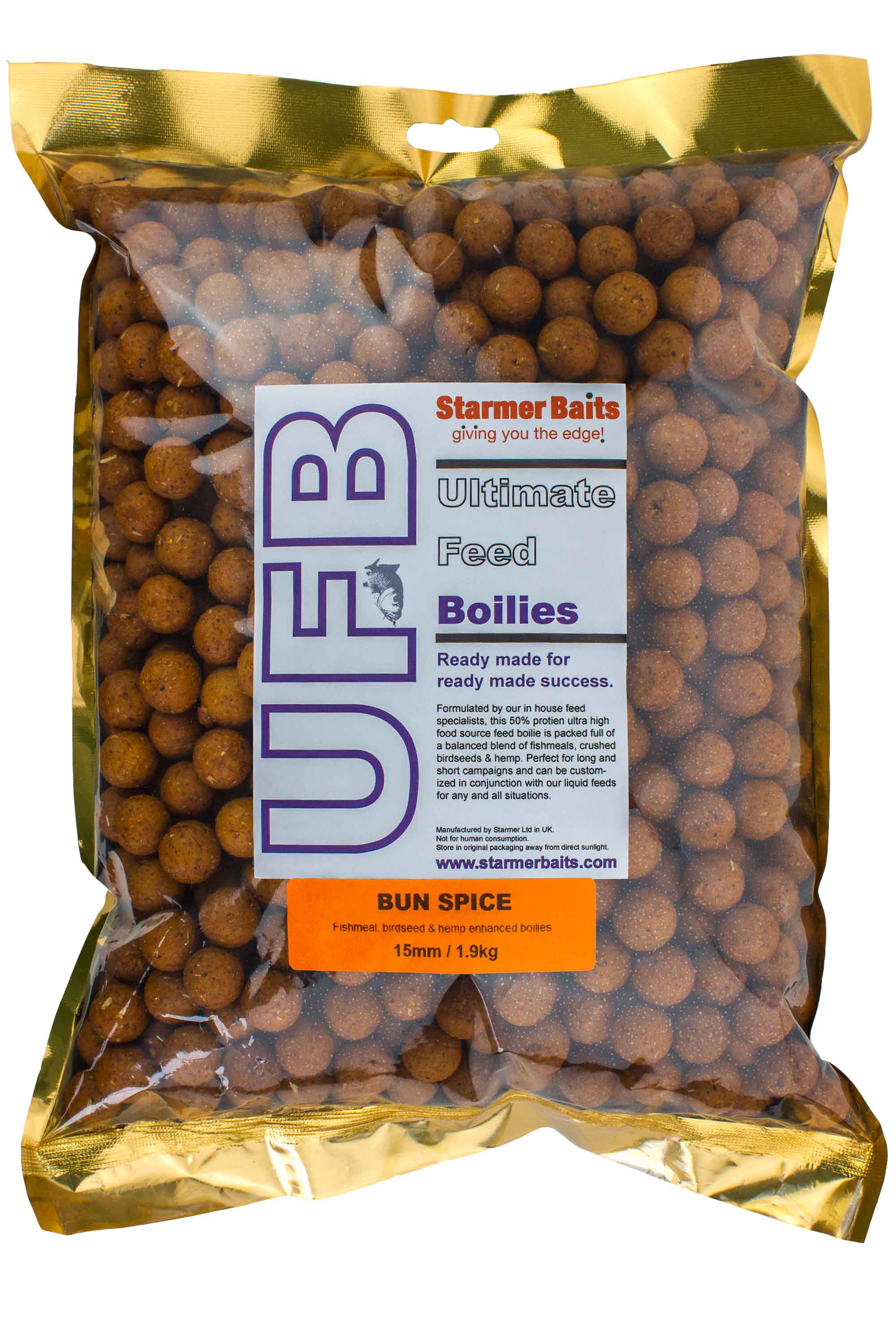 Ultimate Feed Boilies For Carp & Coarse Fishing 15mm 1.9kg Mixed 