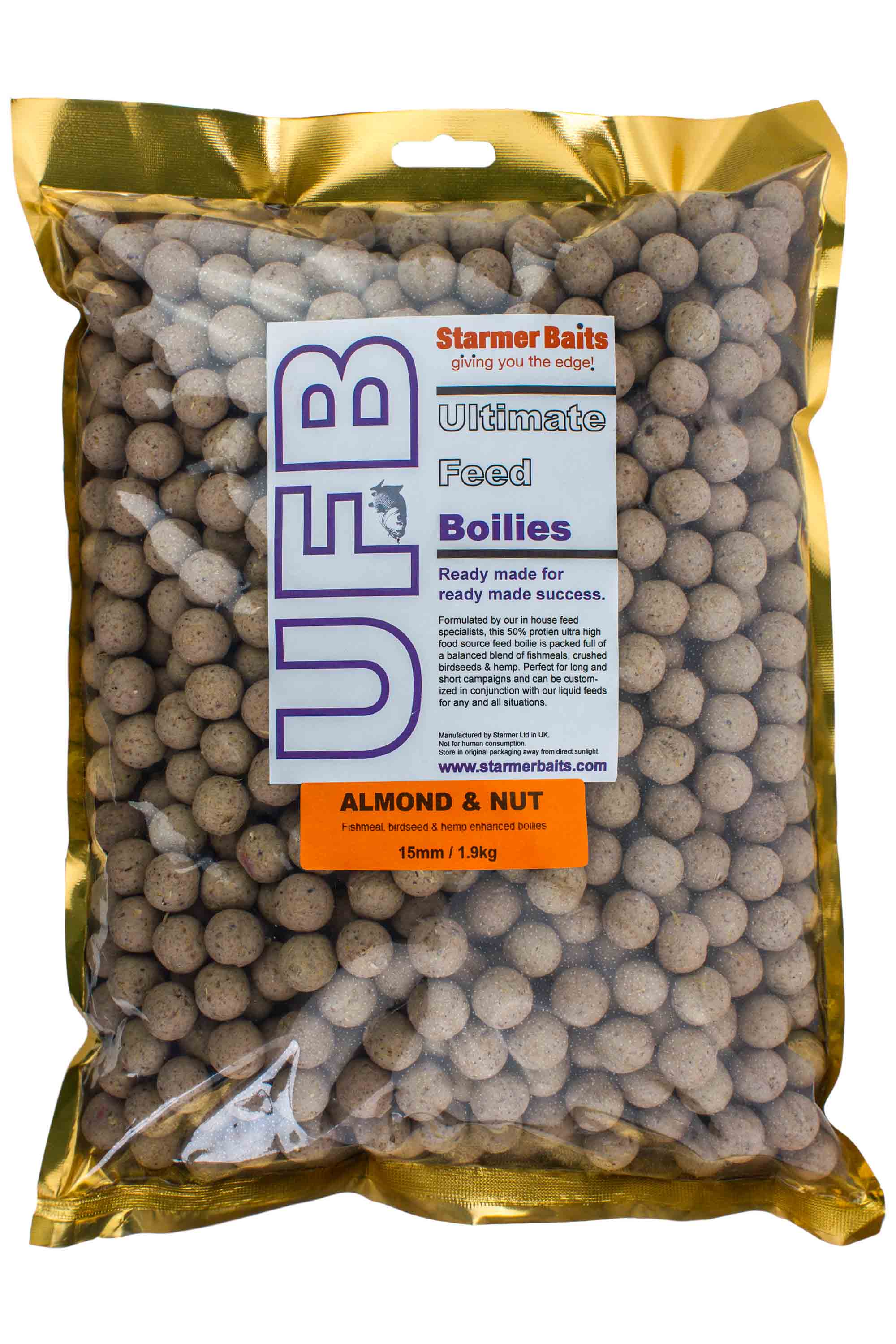 Ultimate feed boilies for carp & coarse fishing 15mm 1.9kg mixed ...