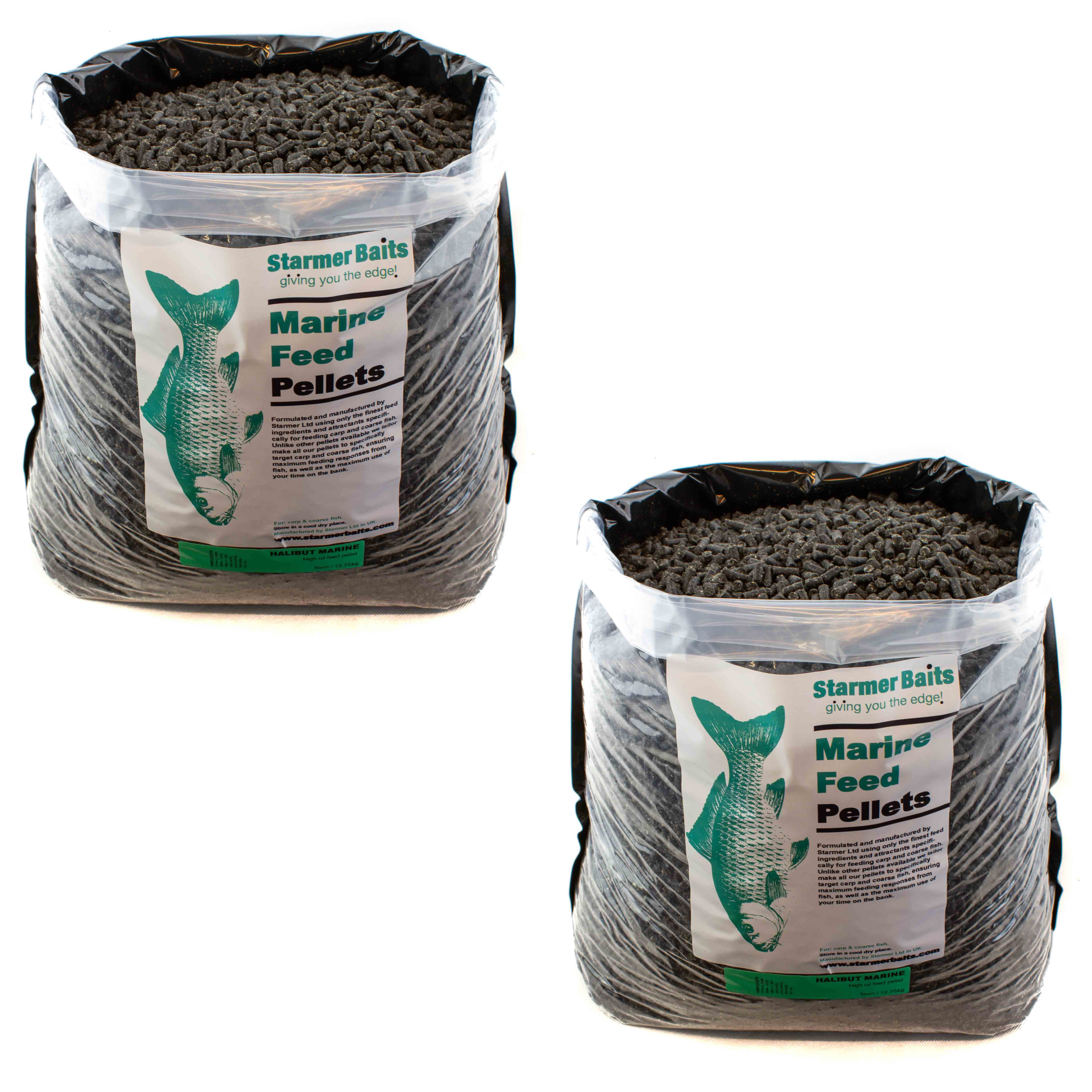 5mm 25kg HALIBUT MARINE high oil pellets for carp & coarse fishing ...