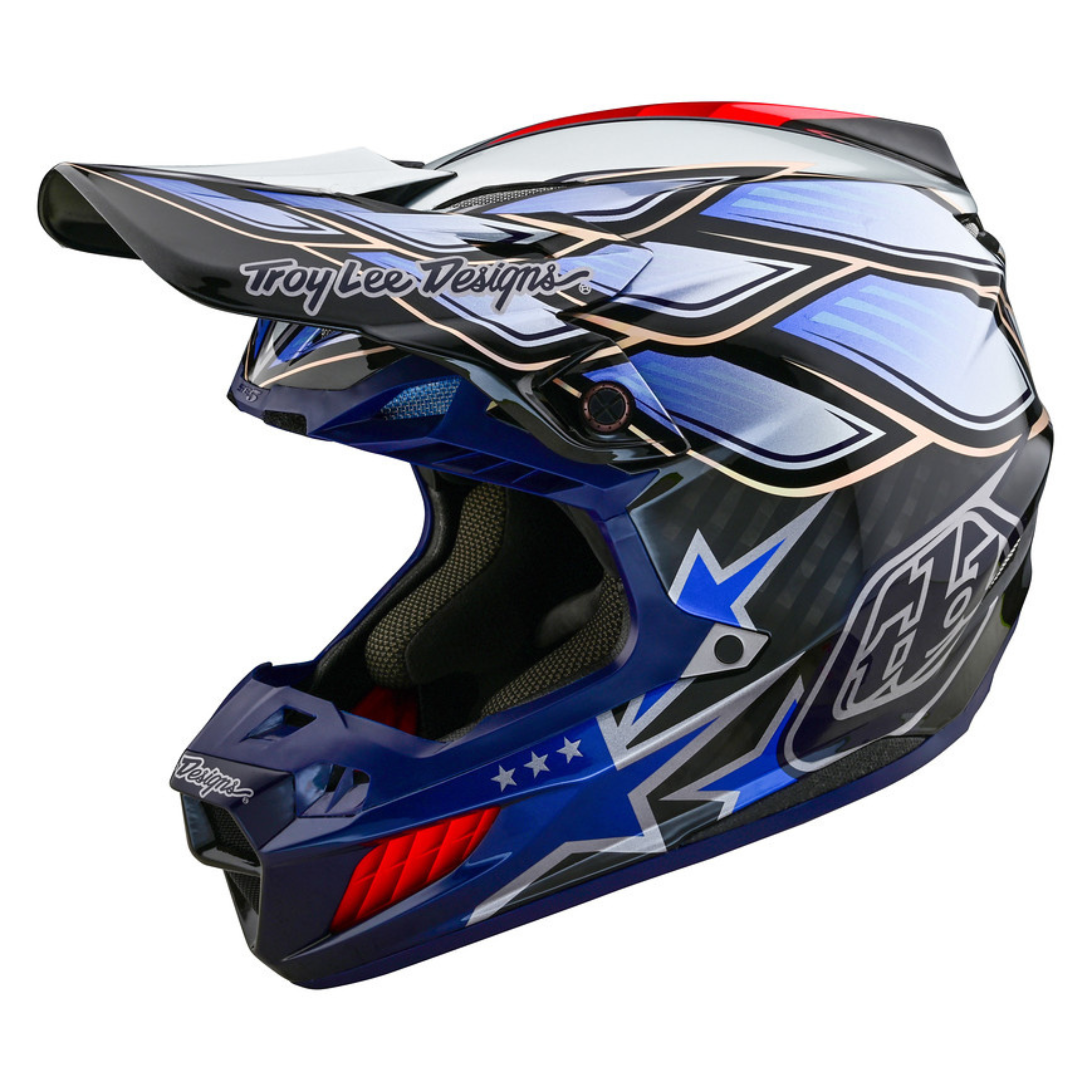 Troy Lee Designs SE5 Composite Helmet - Wings Black- Motocross / Enduro Helmet