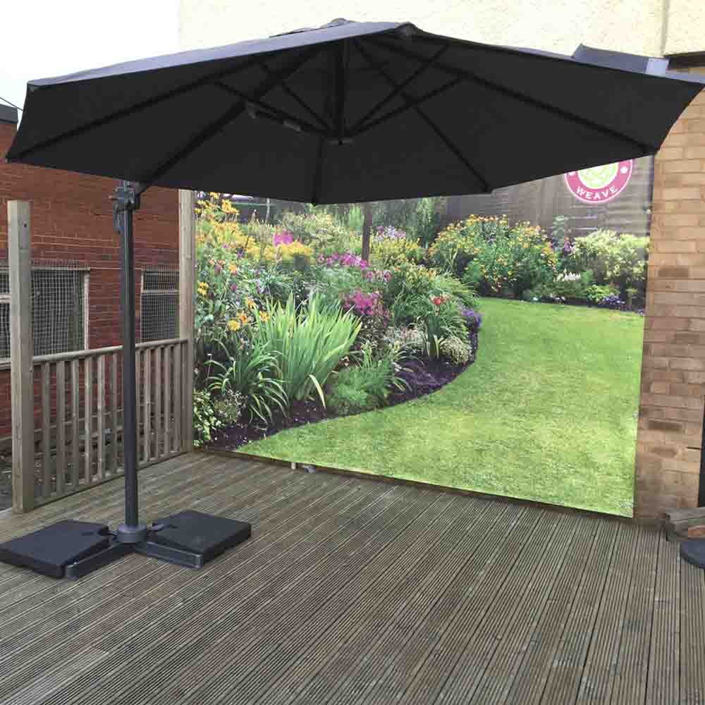 Garden Weave Furniture 3M Cantilever Parasol Grey | eBay