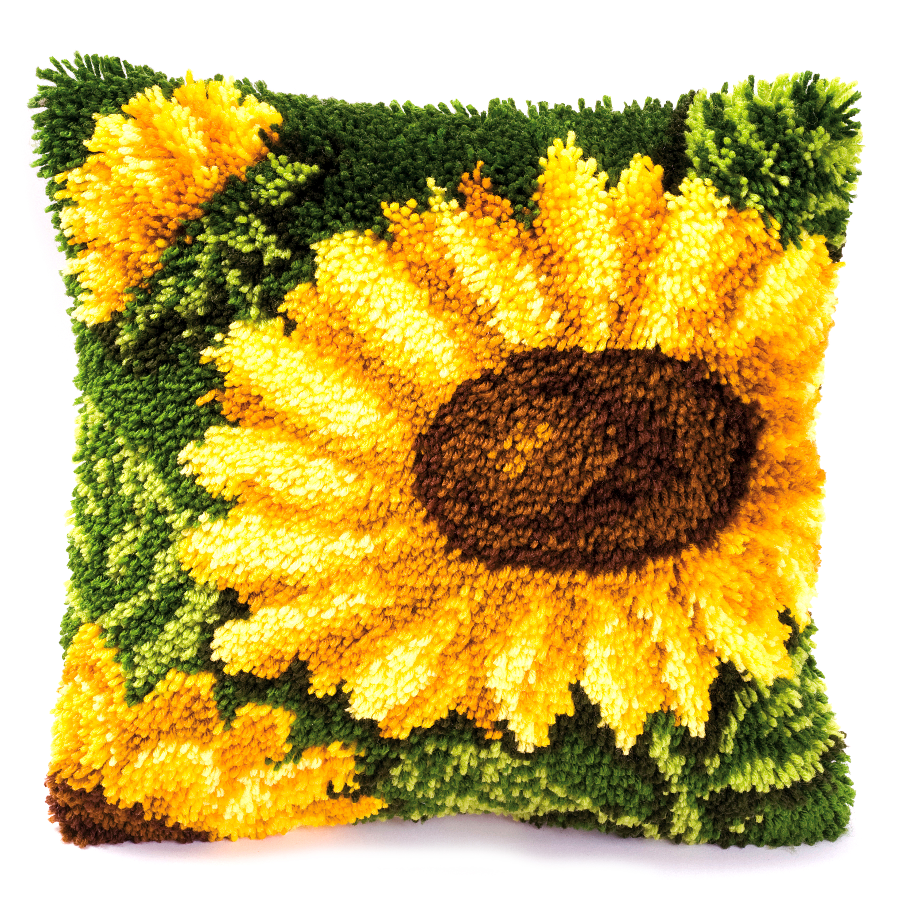 Vervaco Latch Hook Kit: Kissen: Sonnenblumen - Bild 1 von 1