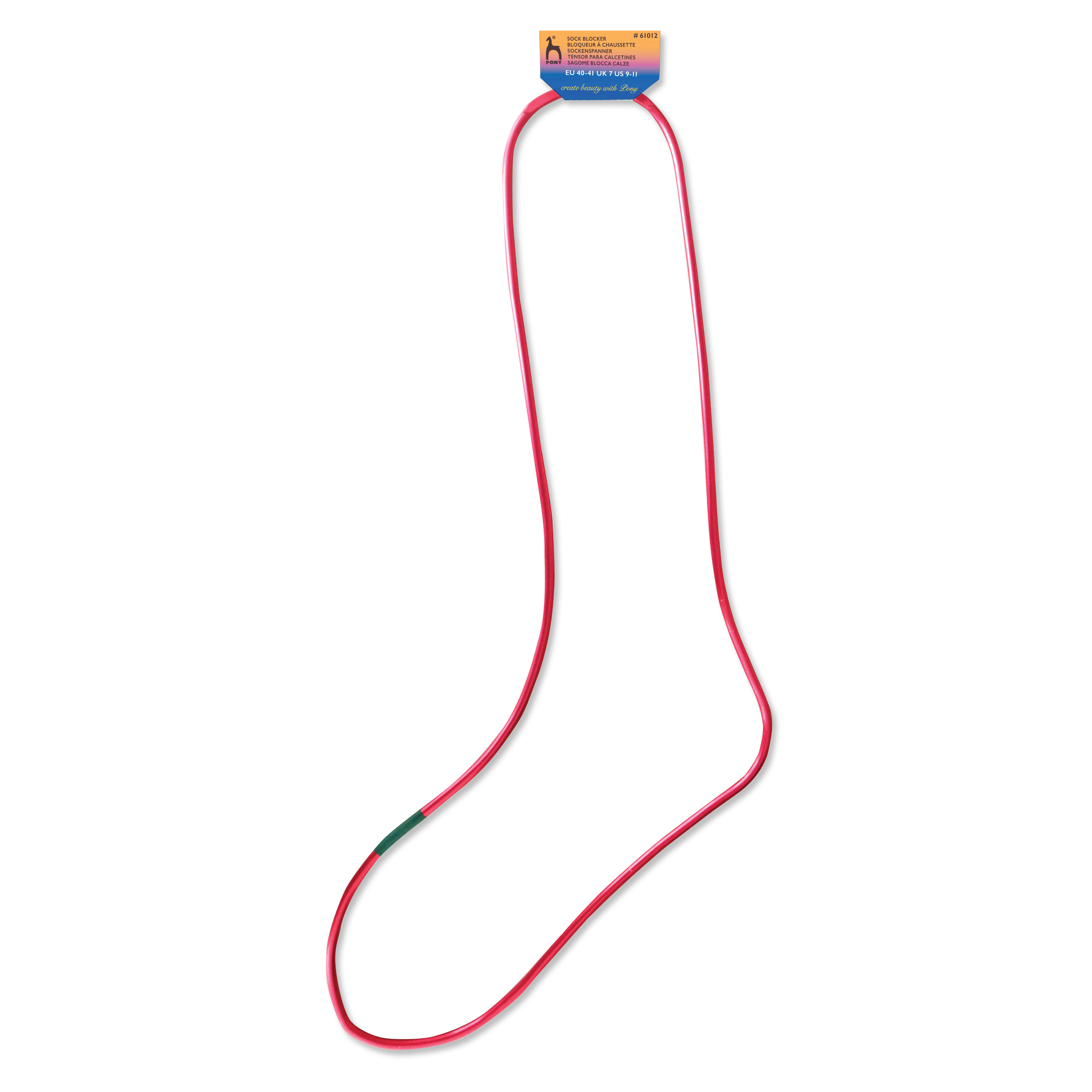 Pony Sock Blockers: Anodised Aluminium: for Sizes 40-41: Red: Pack of 1 - Picture 2 of 5