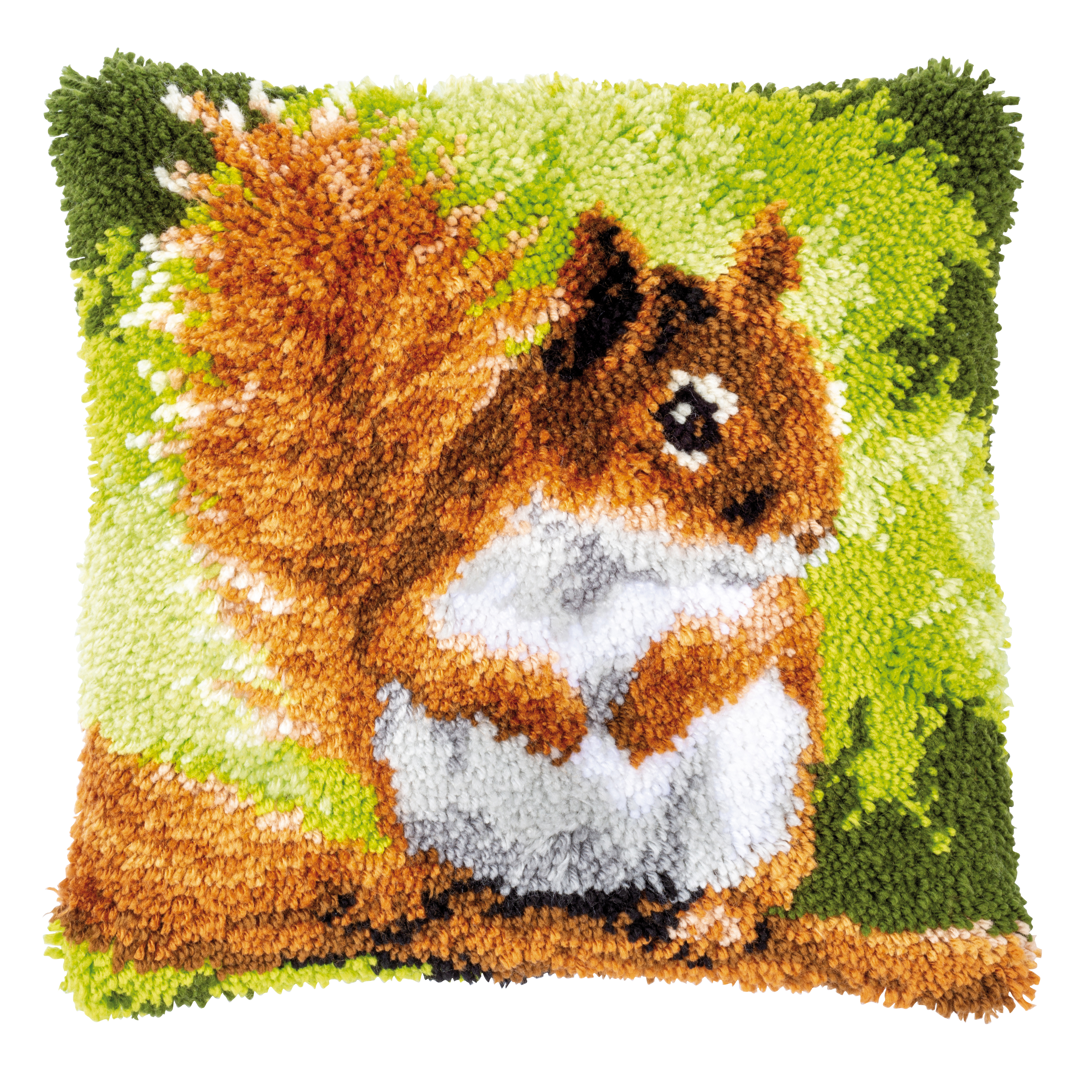 Vervaco Latch Hook Kit Cushion Kit Squirrel - Photo 1/1