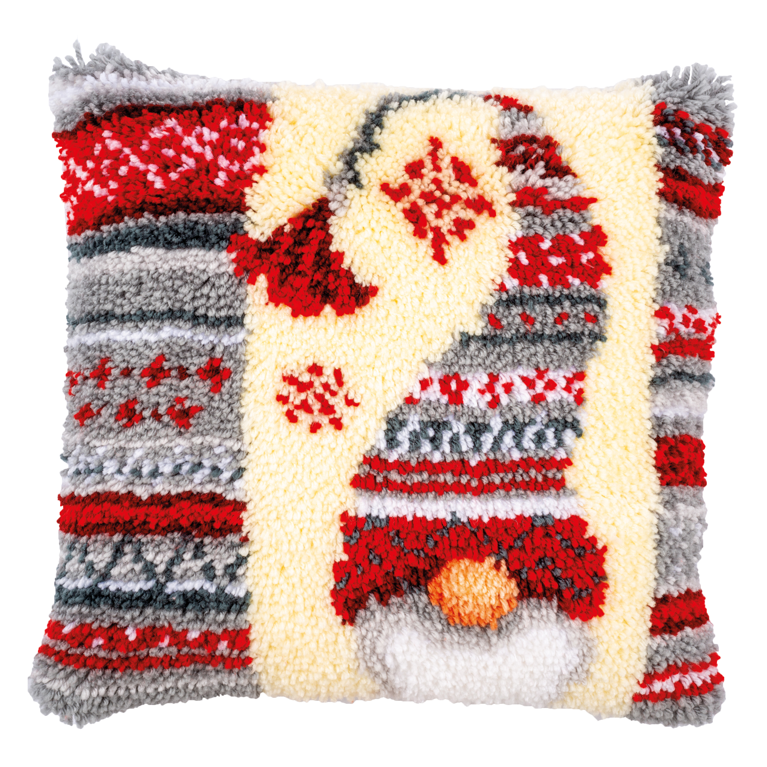B&Q - L/hk Cush Xmas ElfLatch Hook Kit: Cushion: Christmas ElfVervaco - Image 2