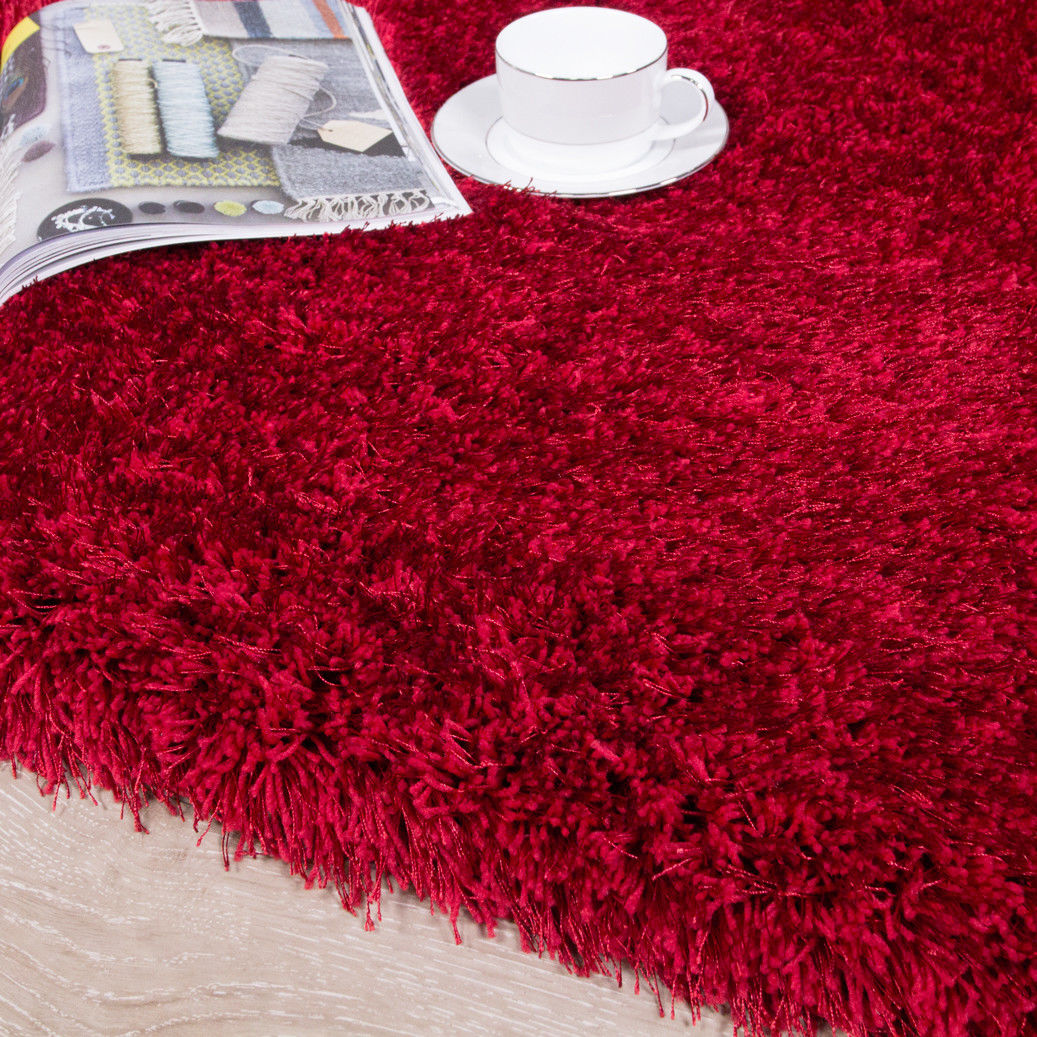 Large Red Shaggy Rug Images