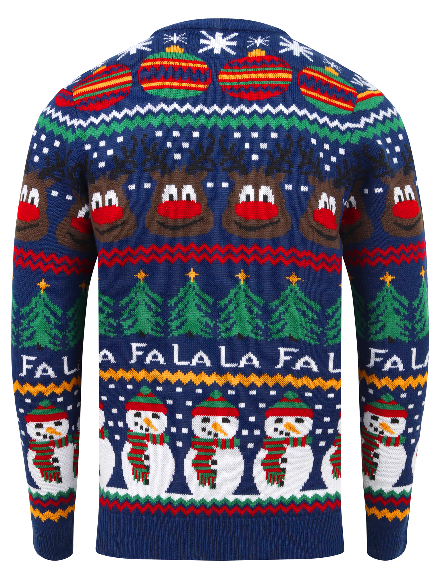 Christmas Jumper Men S Light Up Led Xmas Reindeer Snowman Fairisle Sweater Top Ebay