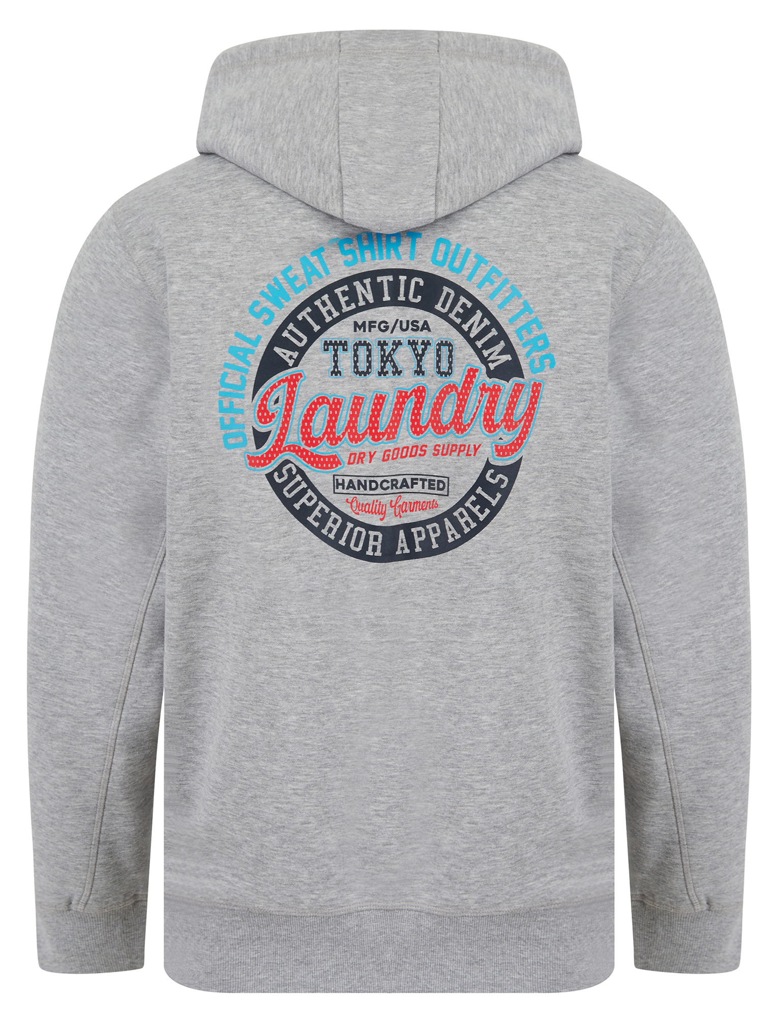Tokyo Laundry Men's Hoodie Zip Through Retro Motif Hooded Top Hoody Sweater - Picture 4 of 13