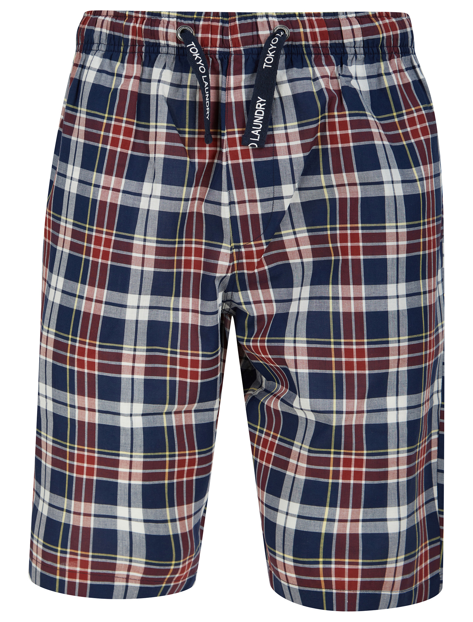 Tokyo Laundry Pyjama Shorts Men's Checked 100% Cotton Loungewear Nightwear PJ's - Picture 2 of 6