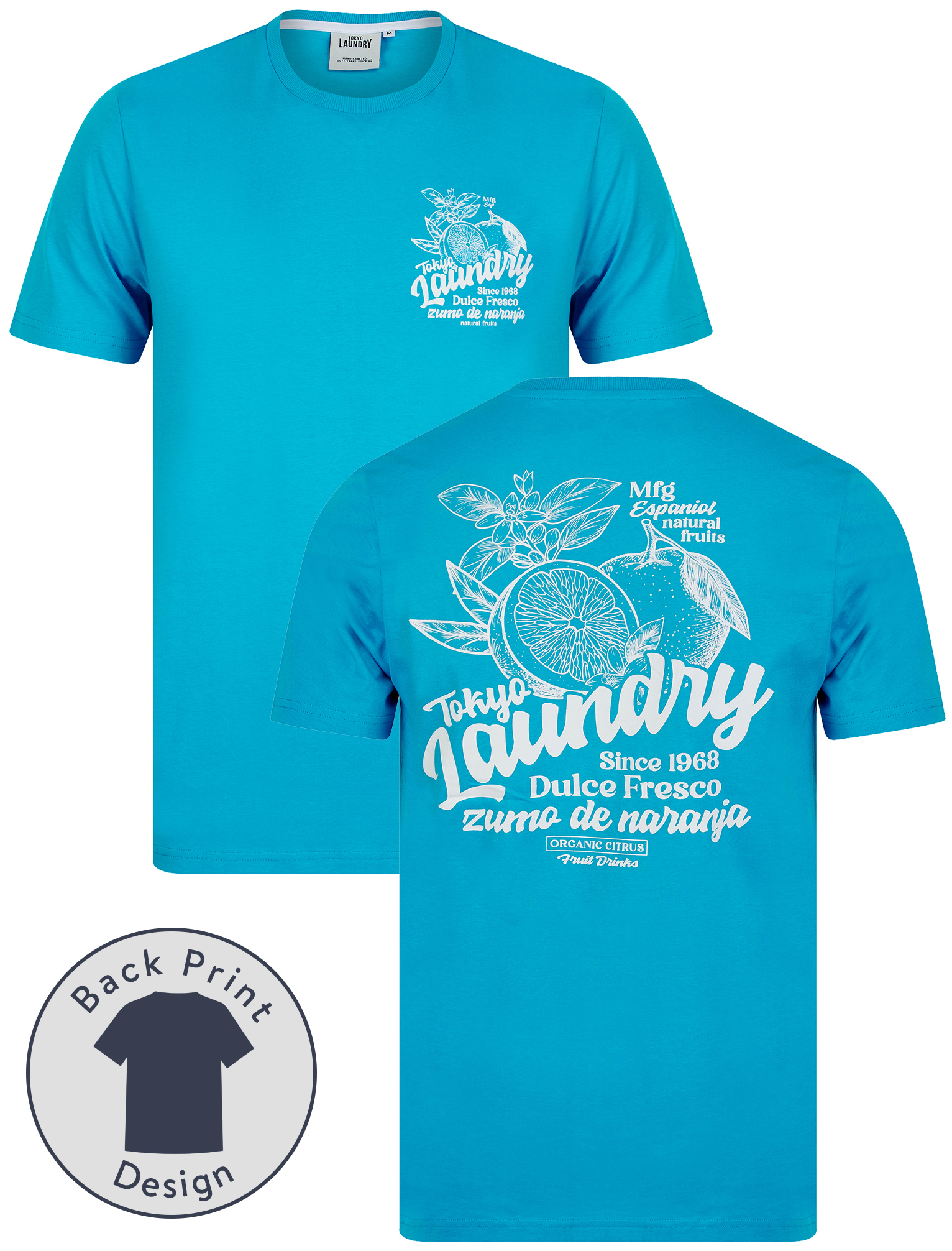 Tokyo Laundry Men's T-Shirt Vintage Retro Graphic Logo Print Cotton Jersey Top - Picture 6 of 13