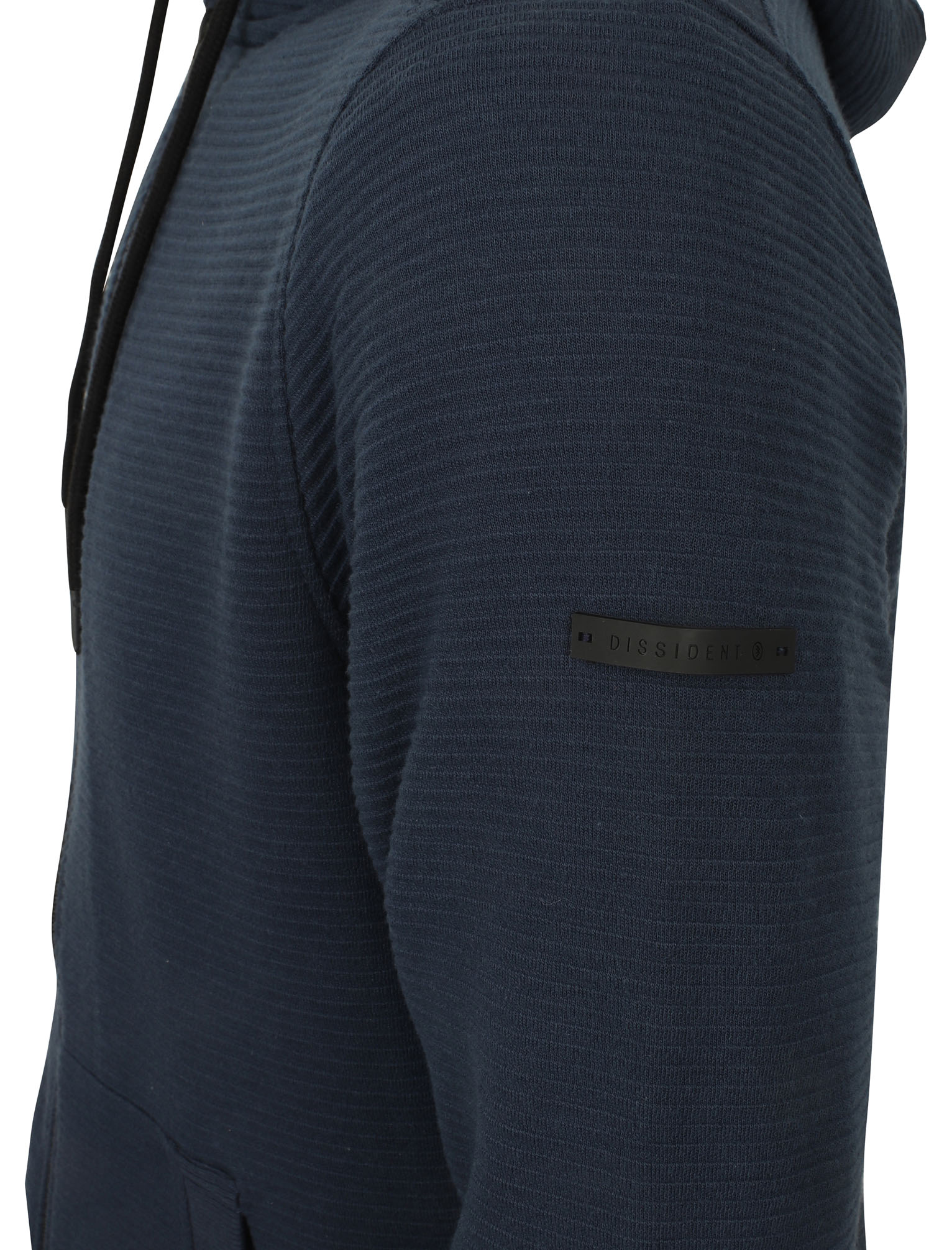 Dissident Men's Fleece Lined Hooded Top Zip Through Hoodie Hoody Warm Winter - Picture 7 of 7