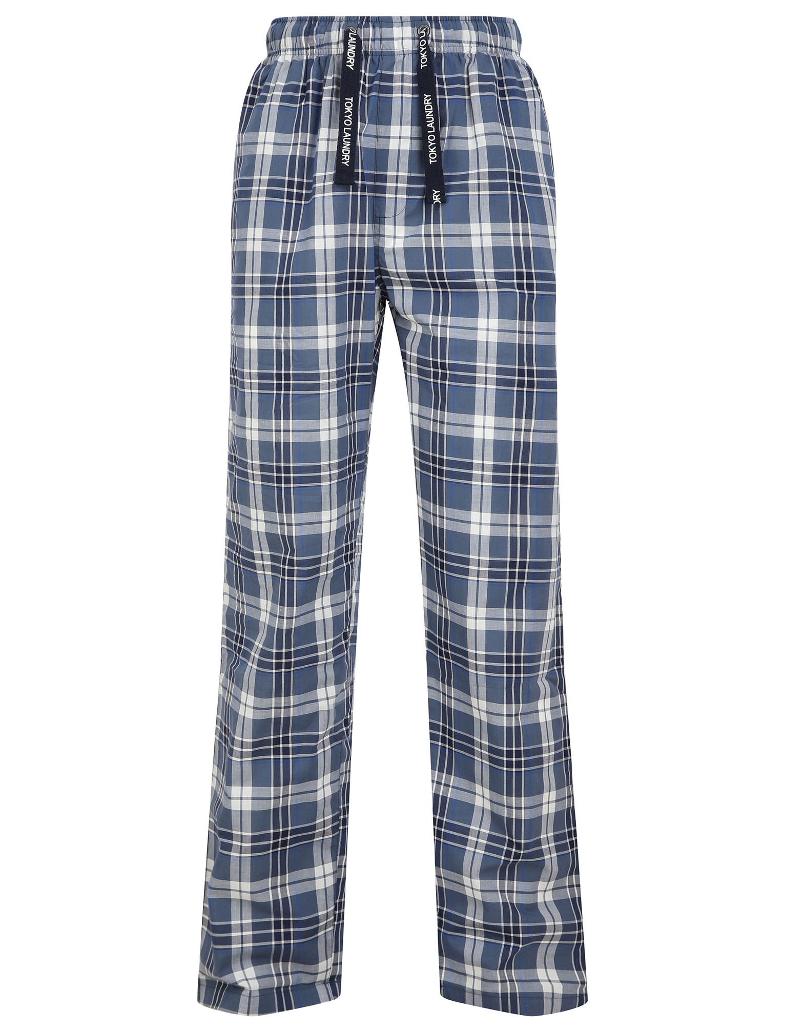 Kirbaez Mens Long Casual Elastic Waist Drawstring Loose Sports Pants Plaid Pajama Trousers 