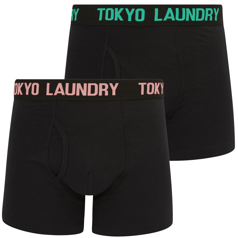 Tokyo Laundry Boxer Shorts Men's 2 Pack Stretch Cotton Boxers Underwear Elastic - Picture 12 of 16