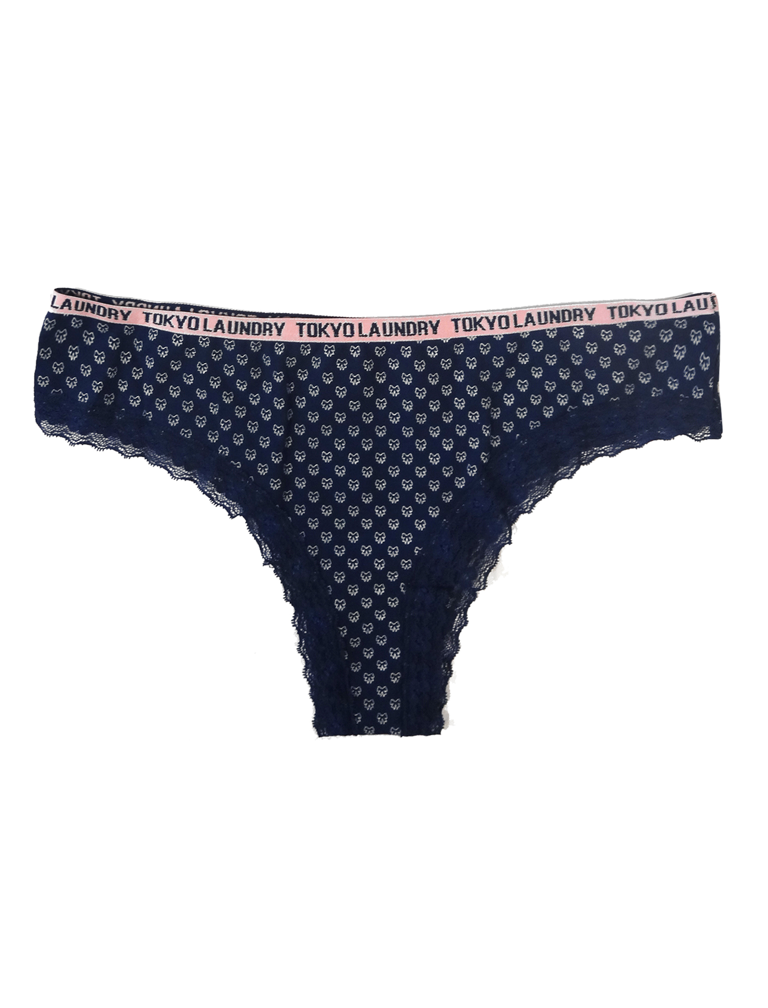 New Womens Tokyo Laundry 3-pack High Leg Ladies Lace Underwear Briefs ...