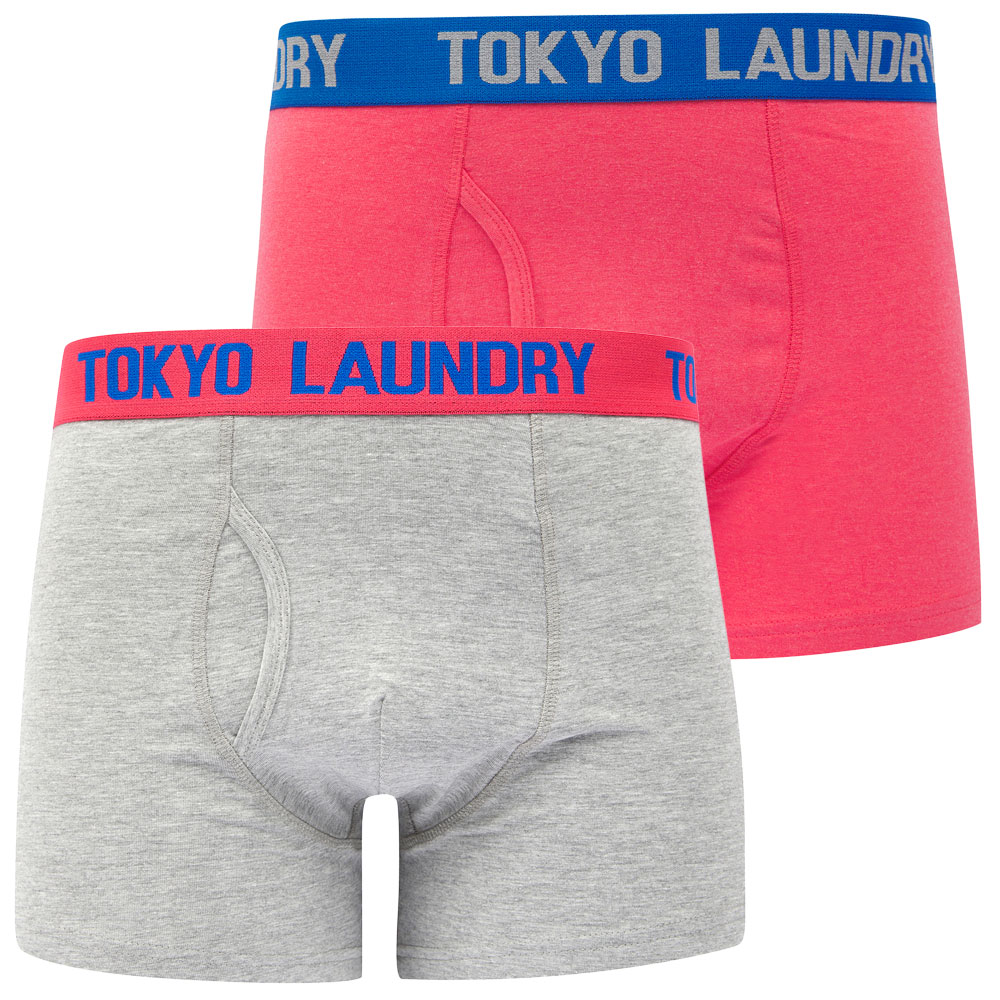 Tokyo Laundry Boxer Shorts Men's 2 Pack Stretch Cotton Boxers Elastic Underwear - Picture 12 of 16