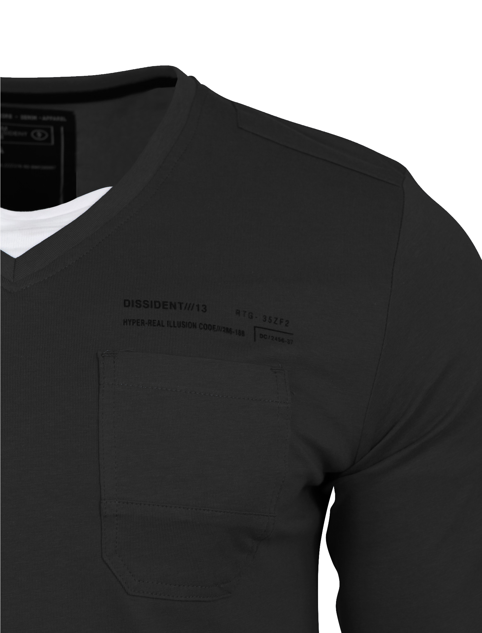 New Mens Dissident Cotton Insert Long Sleeve Regular Fit Jumper Tops Size S-XXL
