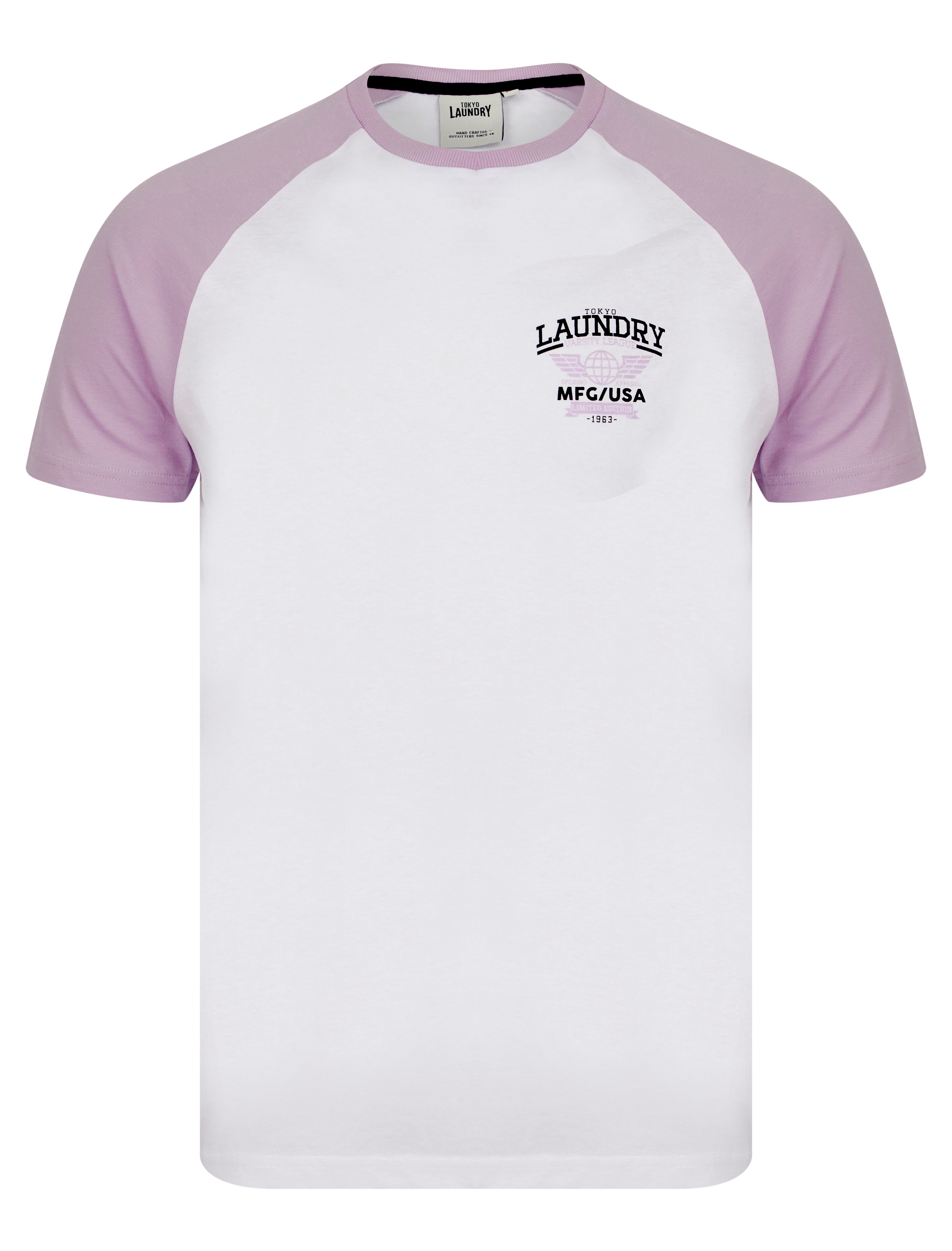 T-shirt Uomo Tokyo Laundry Maniche Raglan In Stile Baseball - Cotone Morbido, Vestibilità Regolare, Girocollo A Contrasto
