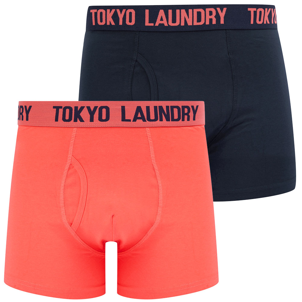 Tokyo Laundry Boxer Shorts Men's 2 Pack Stretch Cotton Underwear Boxers Elastic - Picture 2 of 16