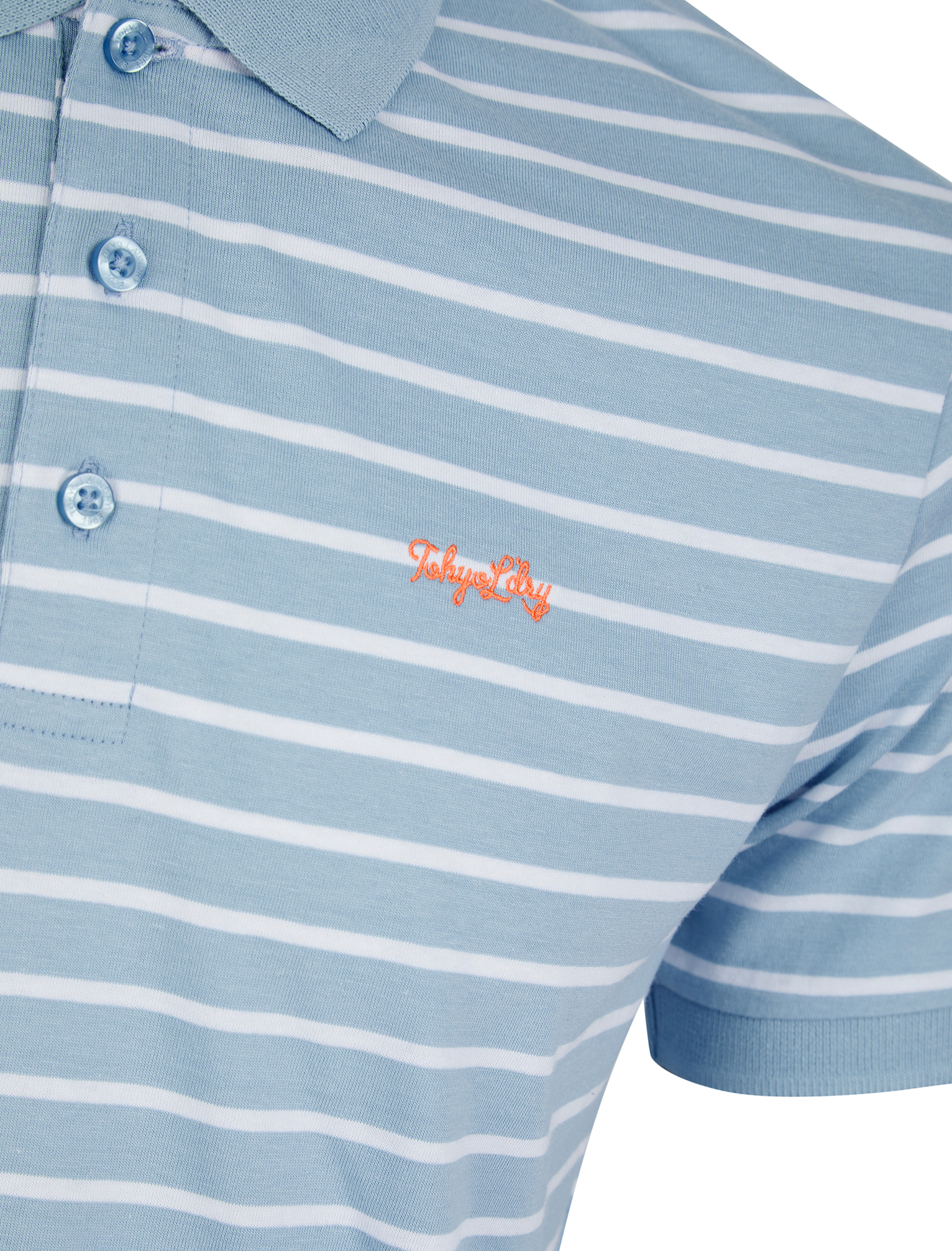 Tokyo Laundry Polo Shirt Men's Striped Jersey Cotton Summer Casual T-Shirt Top - Picture 10 of 10