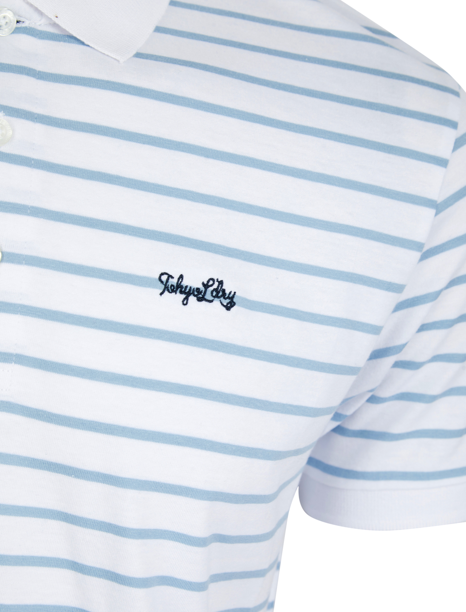 Tokyo Laundry Polo Shirt Men's Striped Jersey Cotton Summer Casual T-Shirt Top - Picture 4 of 10