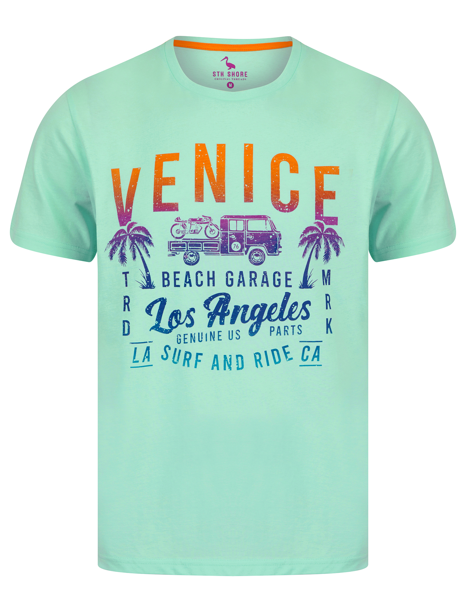 Men's Cotton T-Shirt Vintage Retro Printed Surf Beach Summer Holiday Tee Top - Picture 92 of 100