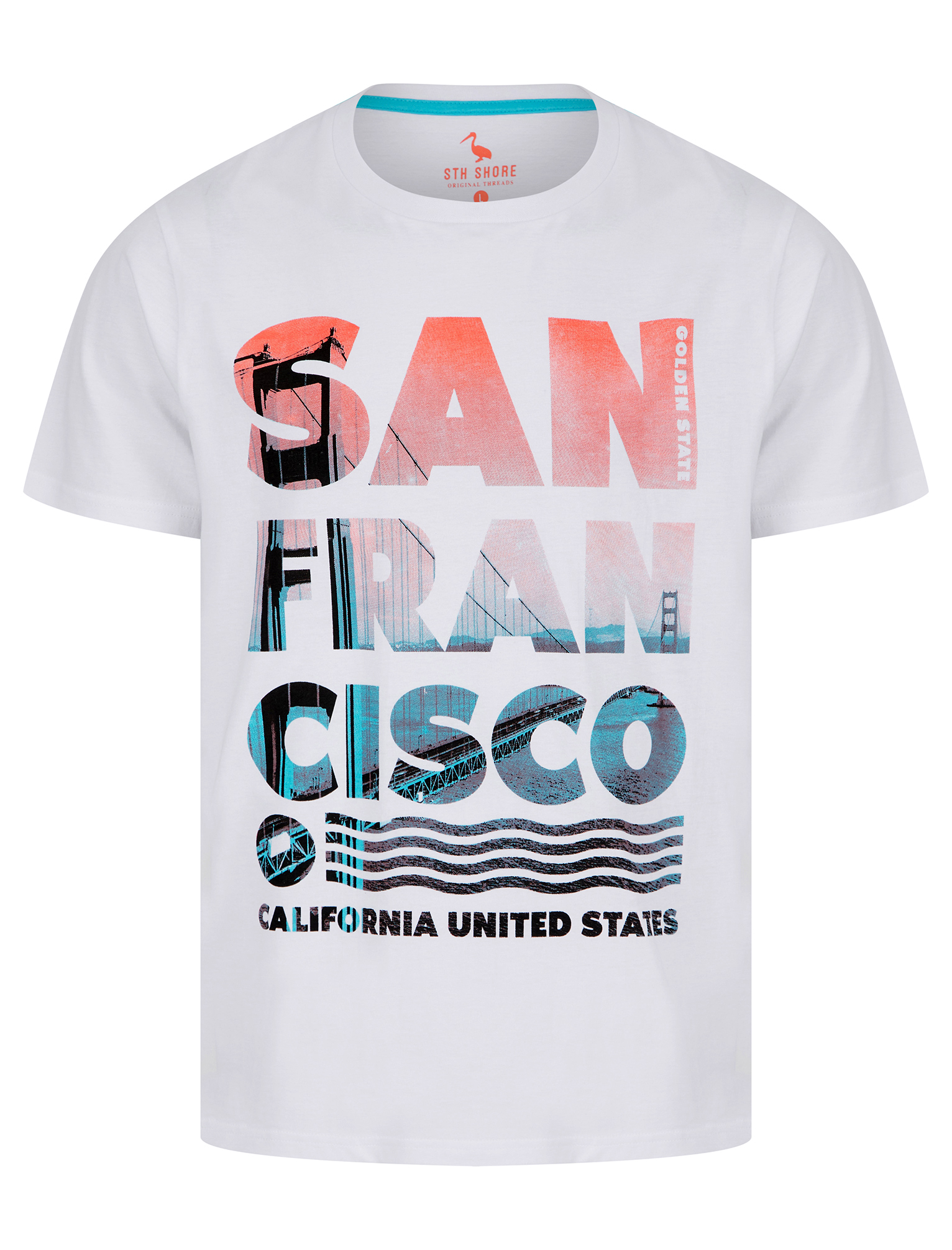 Men's Cotton T-Shirt Vintage Retro Printed Surf Beach Summer Holiday Tee Top - Picture 32 of 100