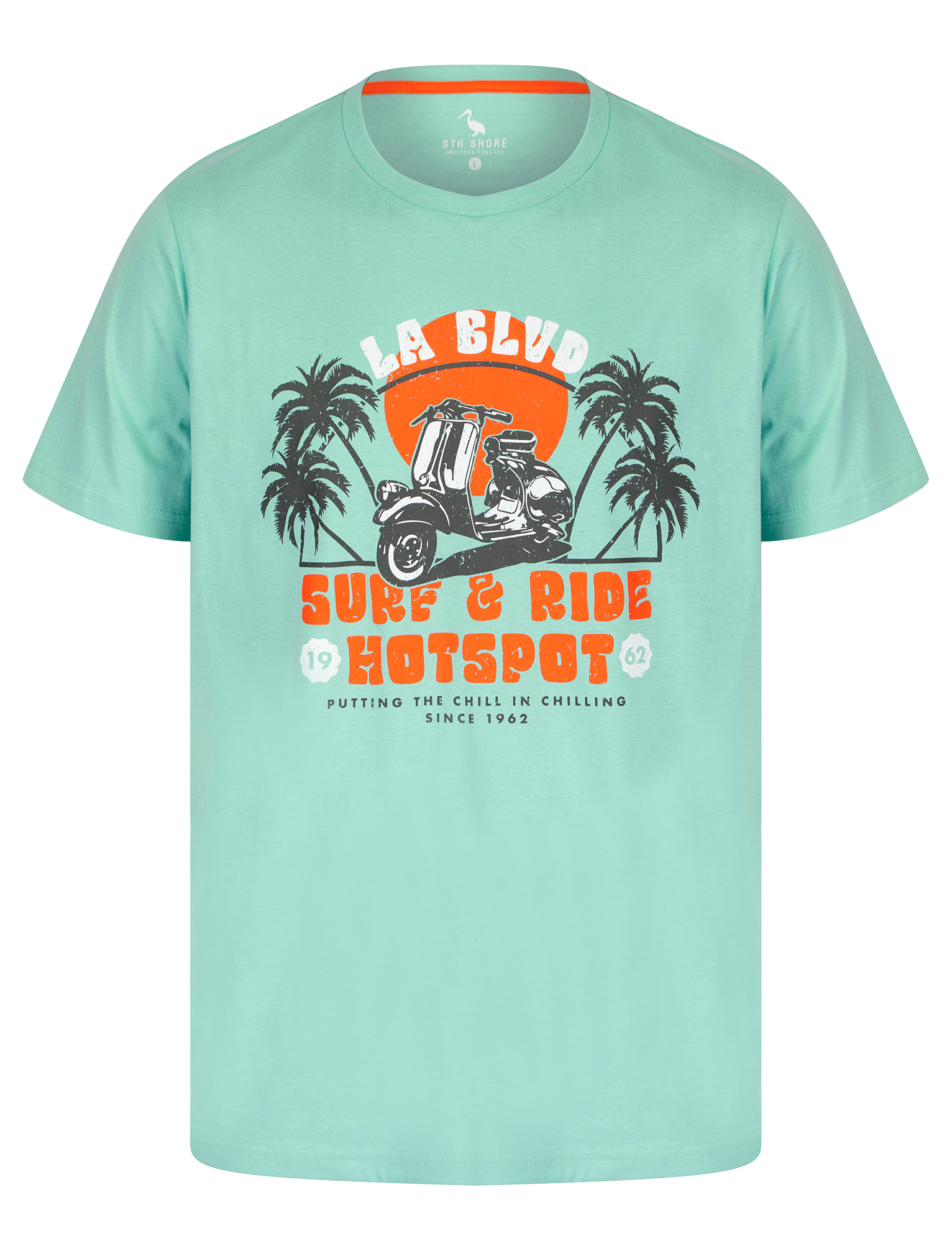 Men's Cotton T-Shirt Vintage Retro Printed Surf Beach Summer Holiday Tee Top - Picture 56 of 100
