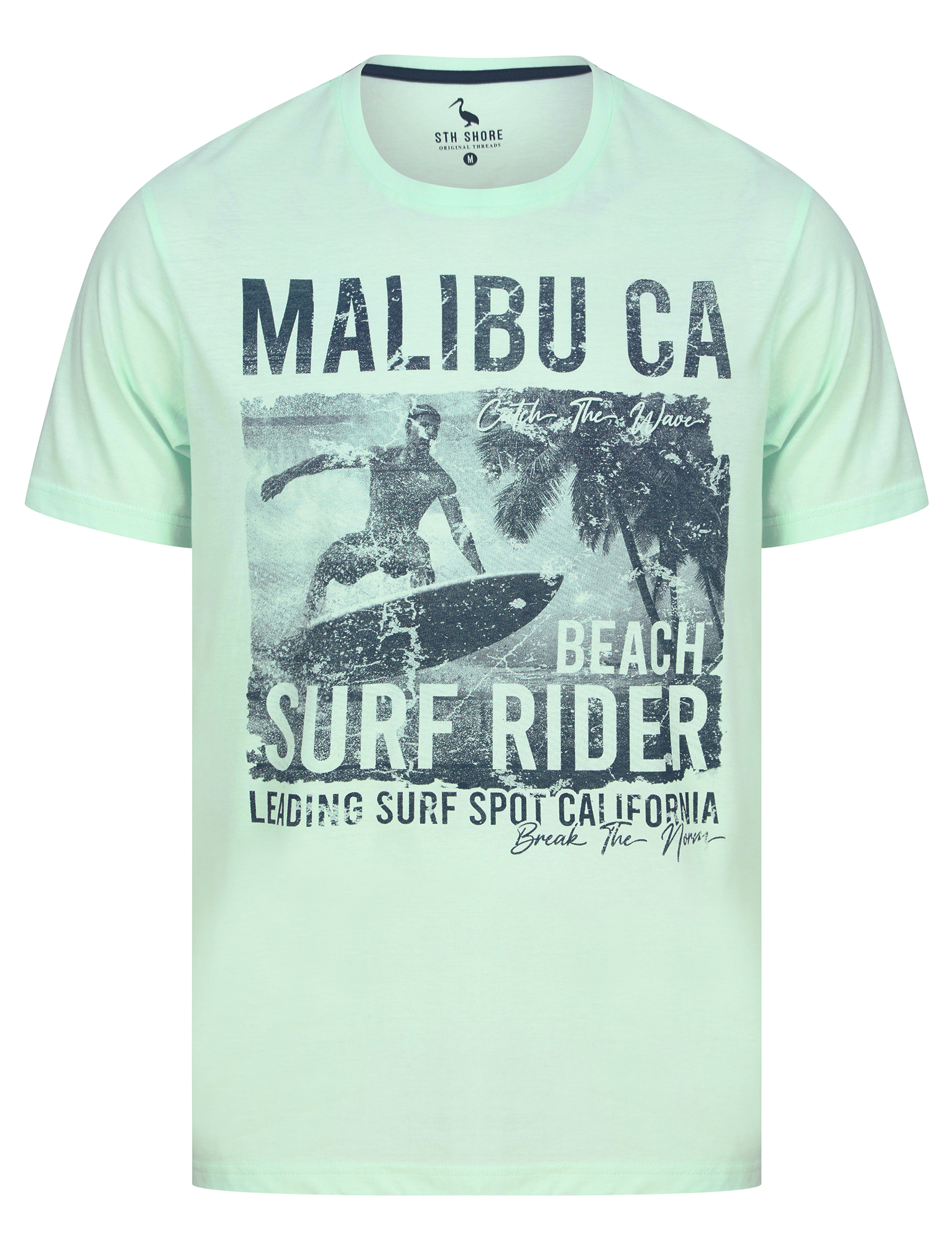 Men's Cotton T-Shirt Vintage Retro Printed Surf Beach Summer Holiday Tee Top - Picture 8 of 100
