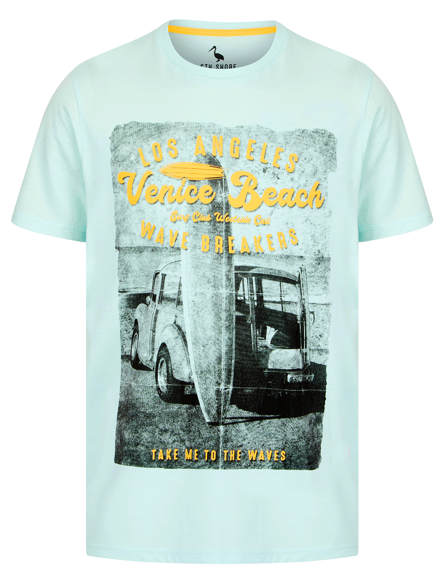 Men's Cotton T-Shirt Vintage Retro Printed Surf Beach Summer Holiday Tee Top - Picture 89 of 100