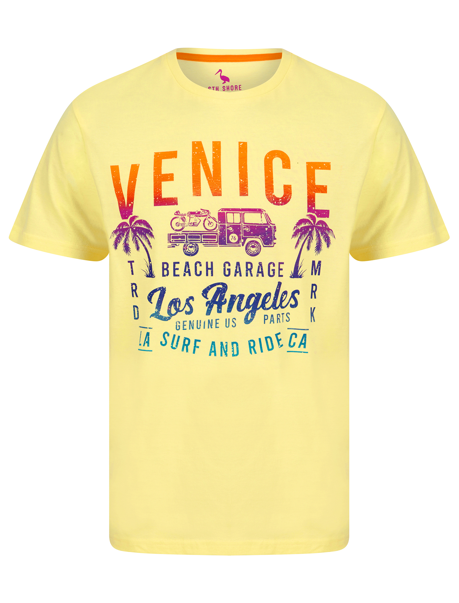 Men's Cotton T-Shirt Vintage Retro Printed Surf Beach Summer Holiday Tee Top - Picture 98 of 100