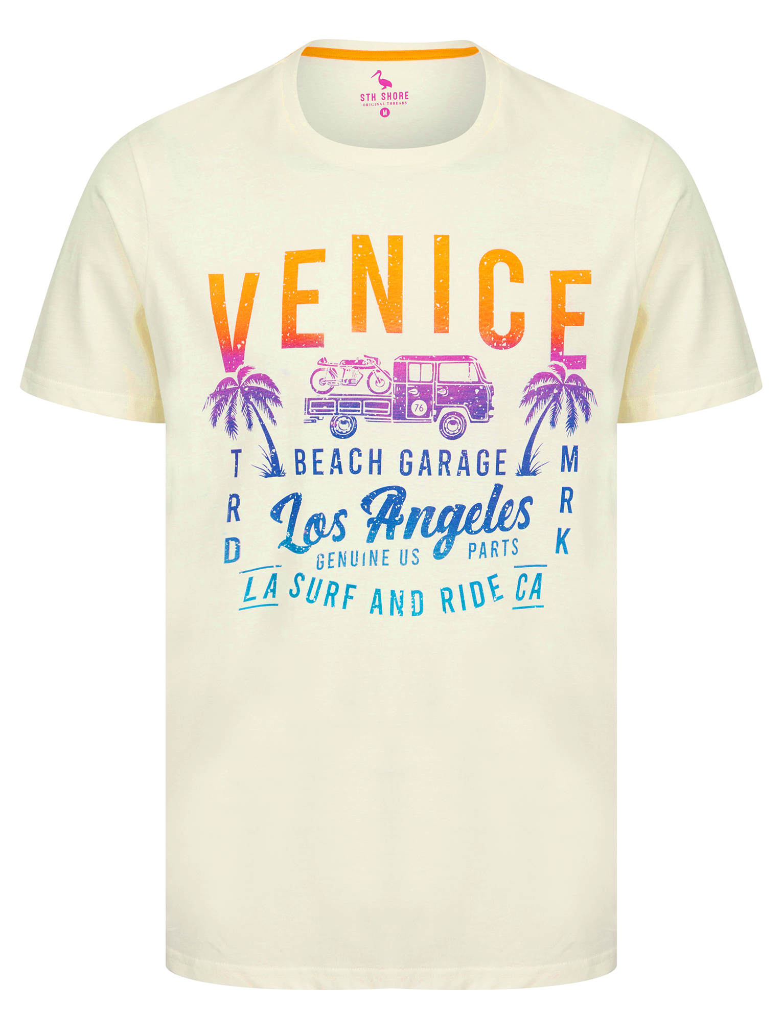 Men's Cotton T-Shirt Vintage Retro Printed Surf Beach Summer Holiday Tee Top - Picture 95 of 100
