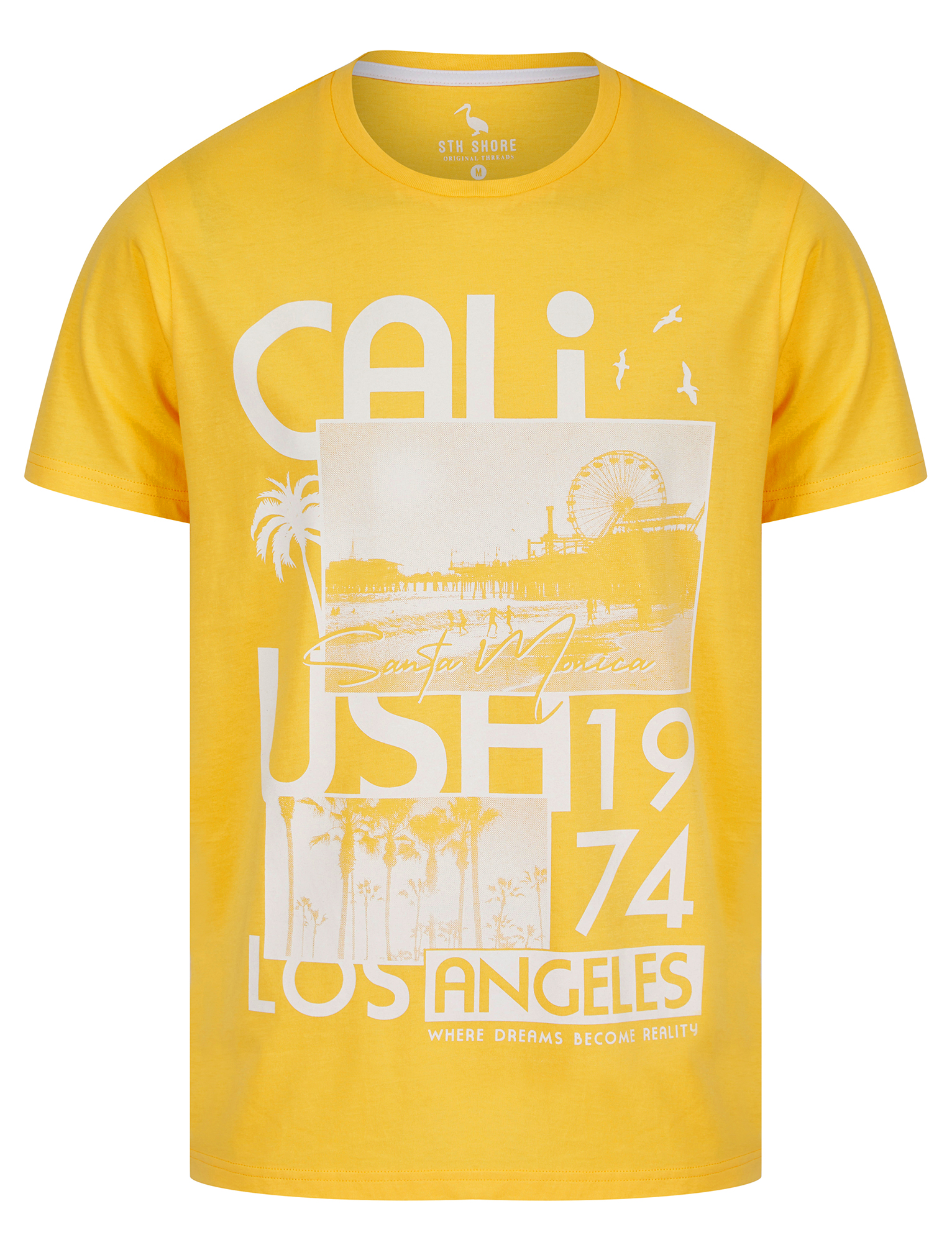 Men's Cotton T-Shirt Vintage Retro Printed Surf Beach Summer Holiday Tee Top - Picture 50 of 100