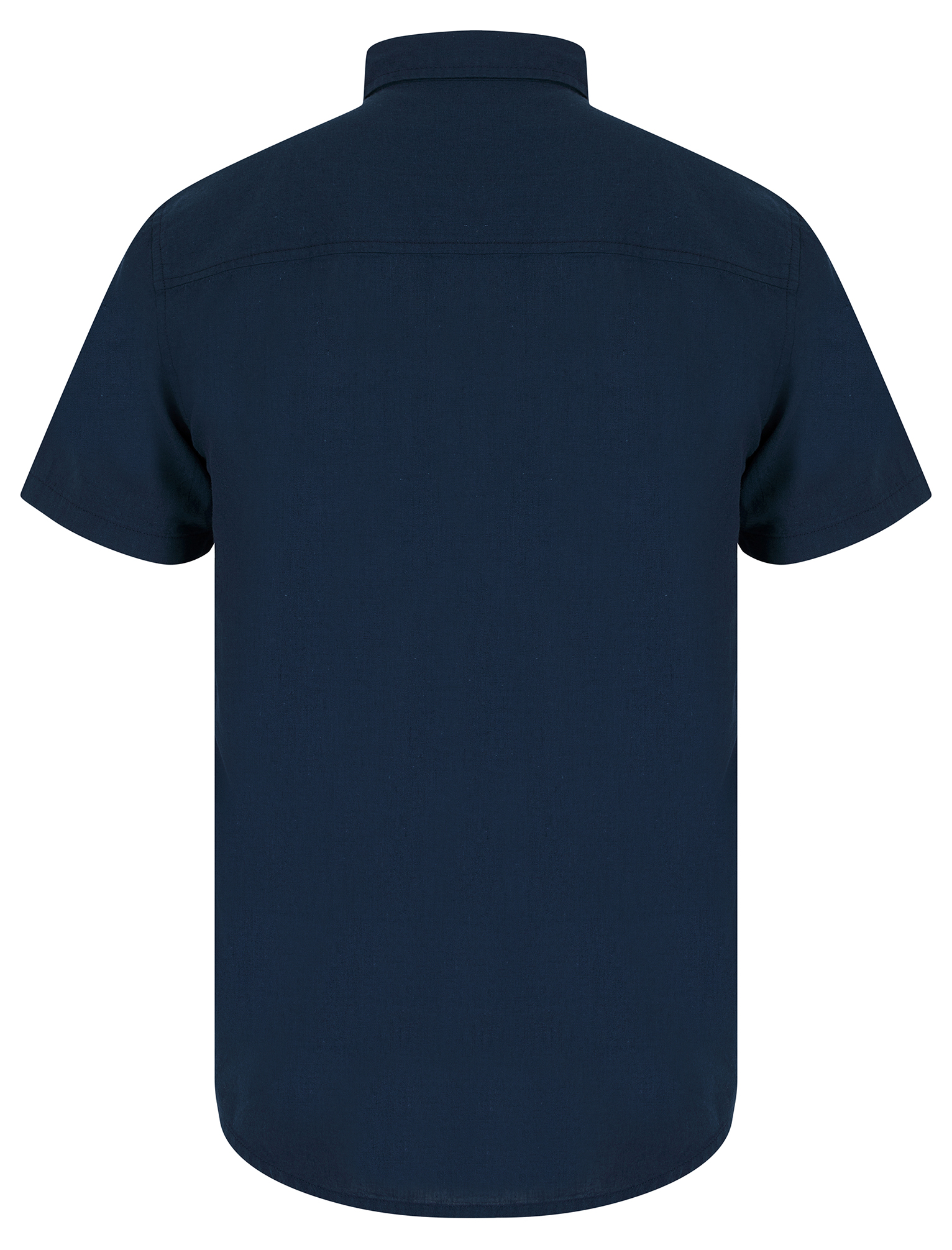 Camisa de lino informal de algodón de manga corta de algodón de Tokio con bolsillo - Imagen 3 de 22