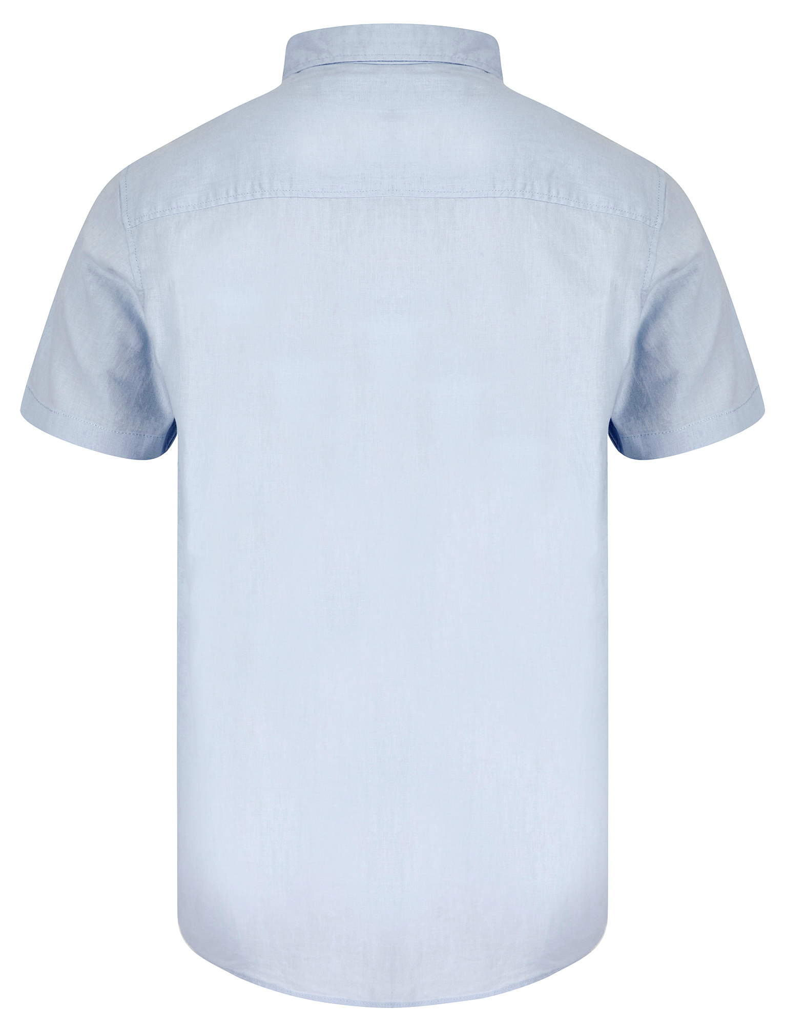 Camisa de lino informal de algodón de manga corta de algodón de Tokio con bolsillo - Imagen 12 de 22