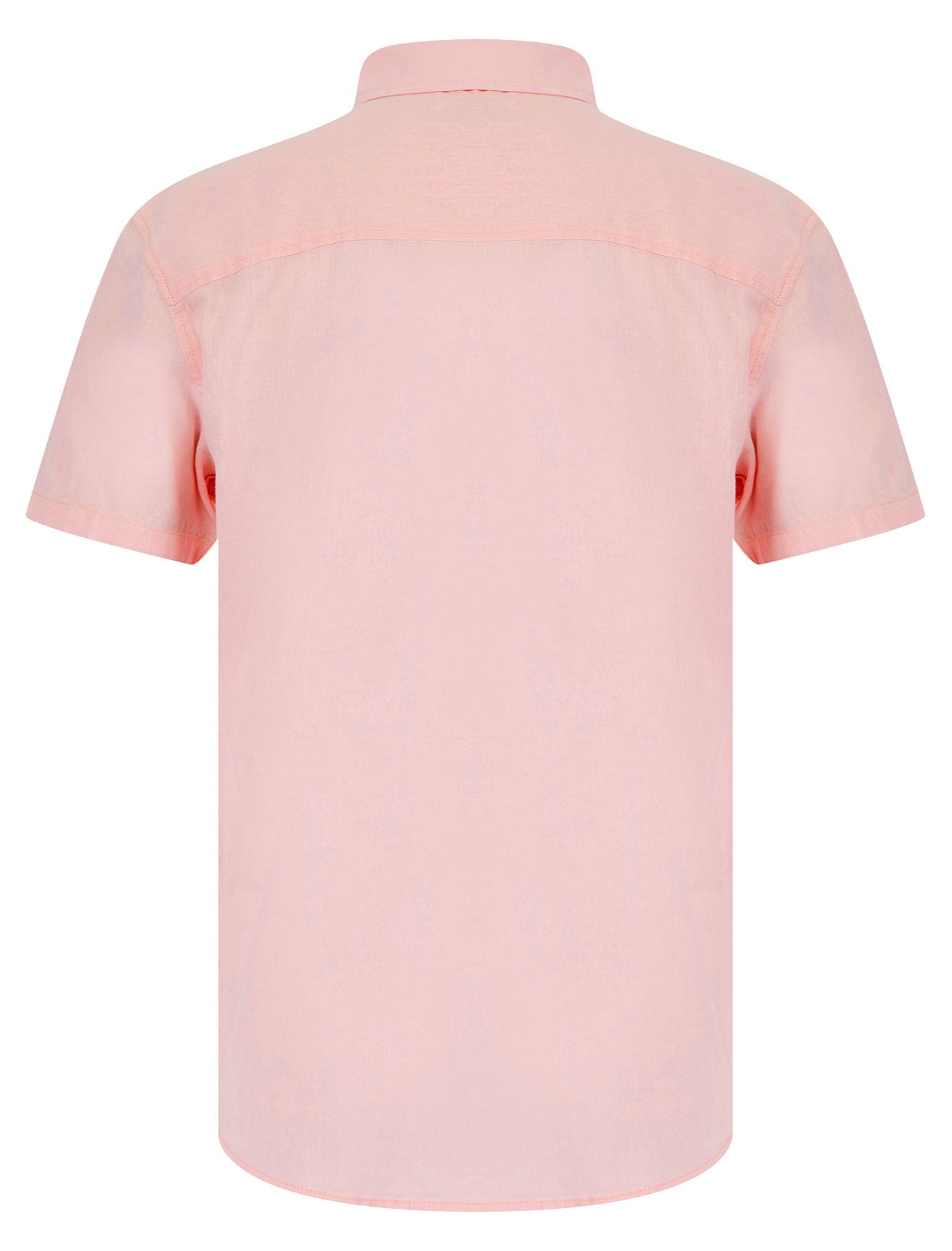 Camisa de lino informal de algodón de manga corta de algodón de Tokio con bolsillo - Imagen 9 de 22