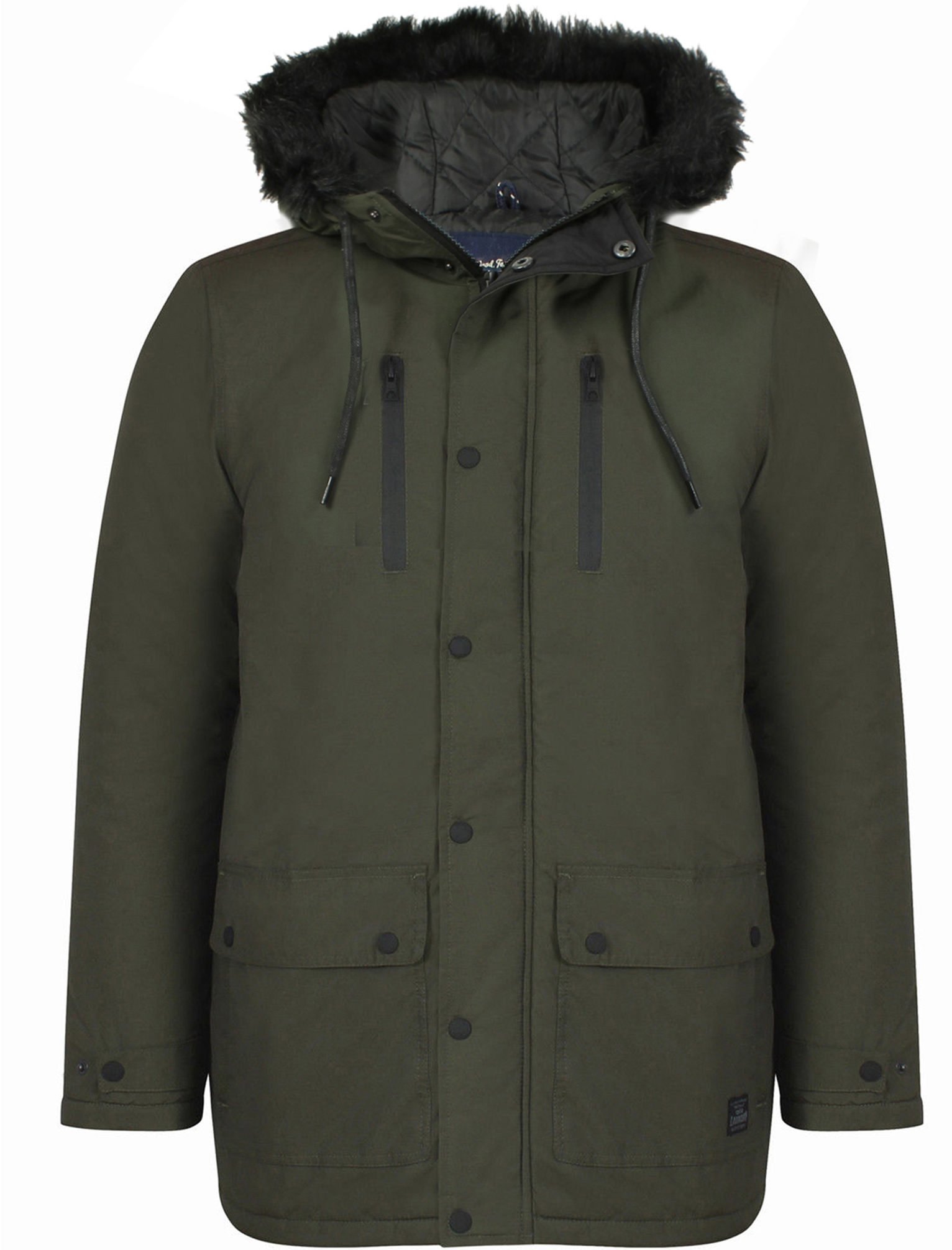 Tokyo Mens Parka Coat Multi Fur Trim Hood Utility Jacket eBay