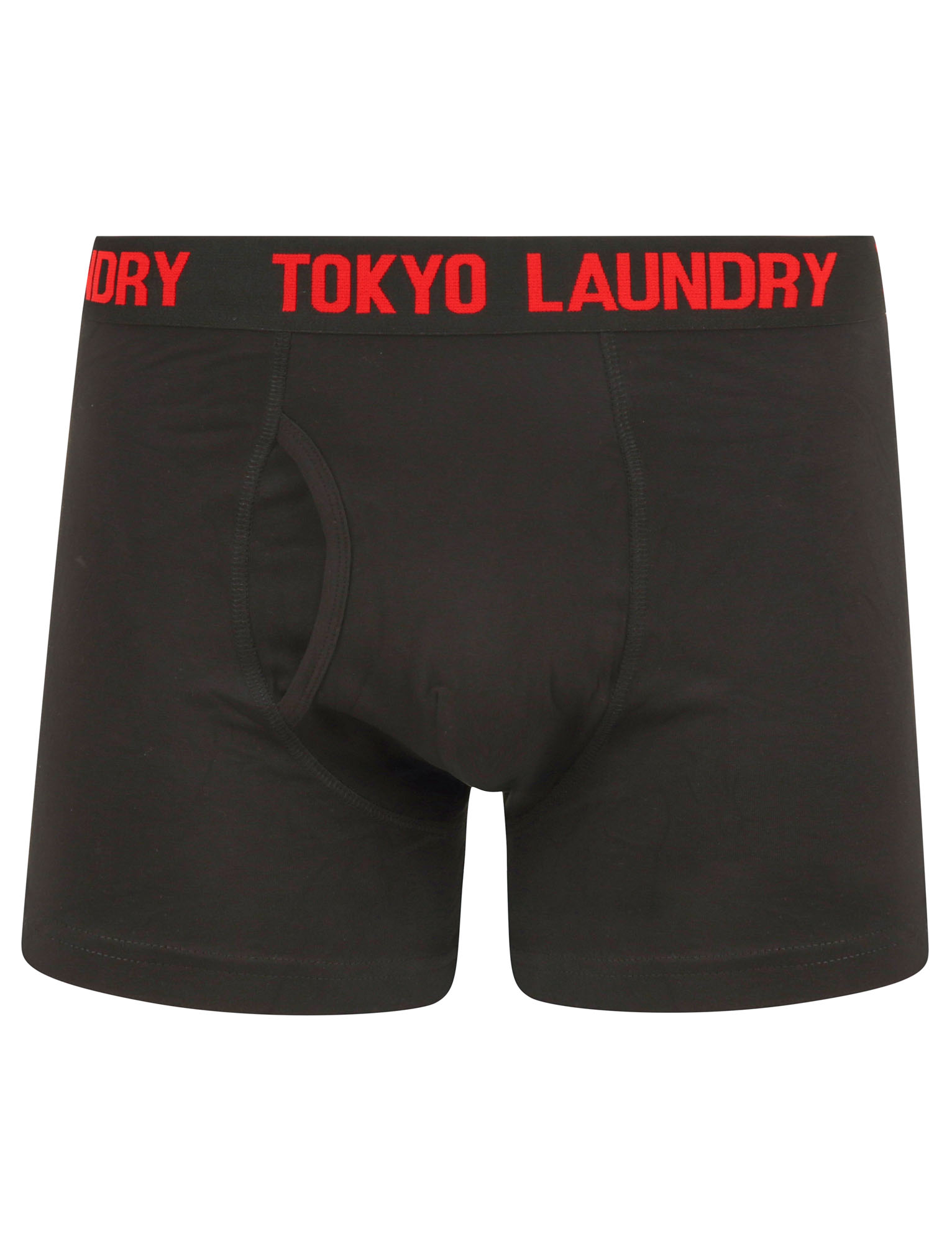 Tokyo Laundry Men's Booker Two Pack Boxer Shorts Set Black Boxers ...