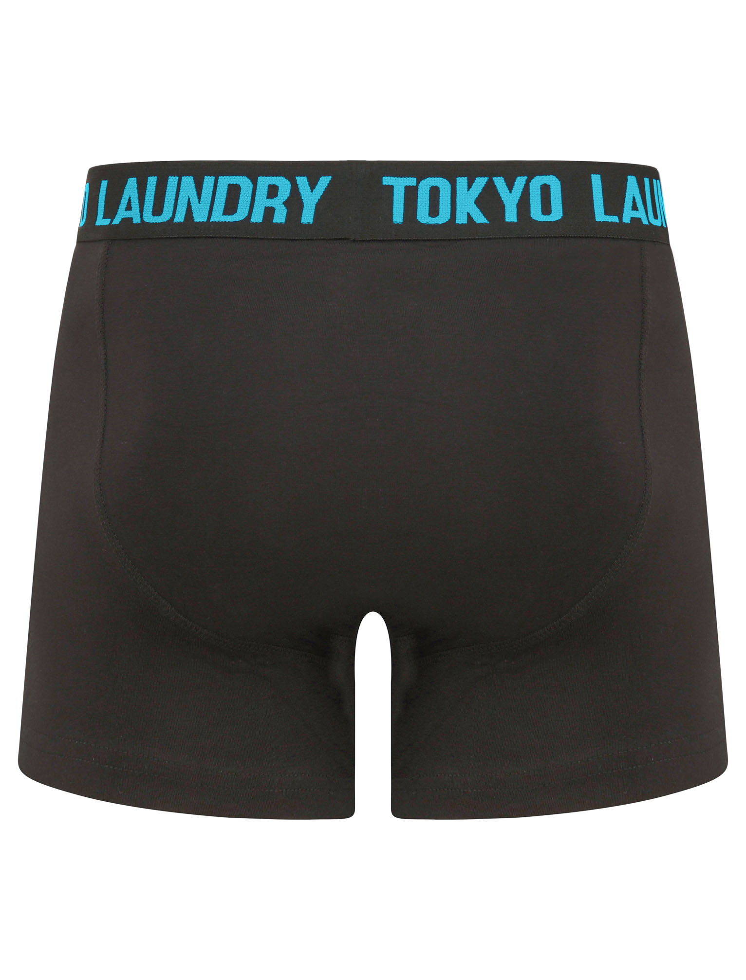 Tokyo Laundry Men's Booker Two Pack Boxer Shorts Set Black Boxers ...