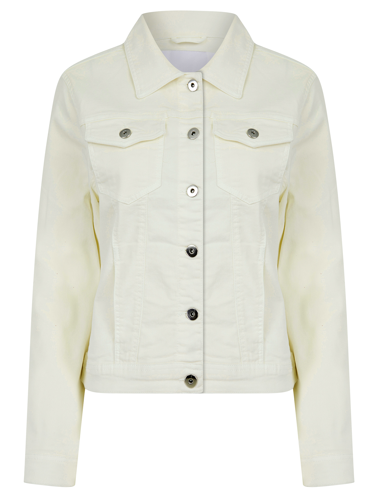 Women's Denim Jacket Lightweight Stretch Cotton Summer Bright Colour Pastel Coat