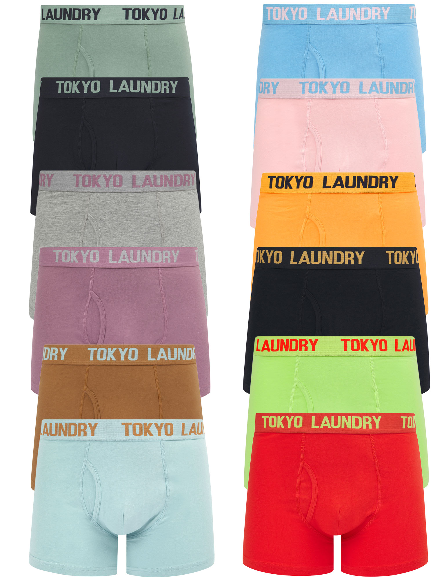 Tokyo Laundry Men's Boxers 12 Pack Boxer Shorts Set Stretch Cotton Underwear - Picture 9 of 15
