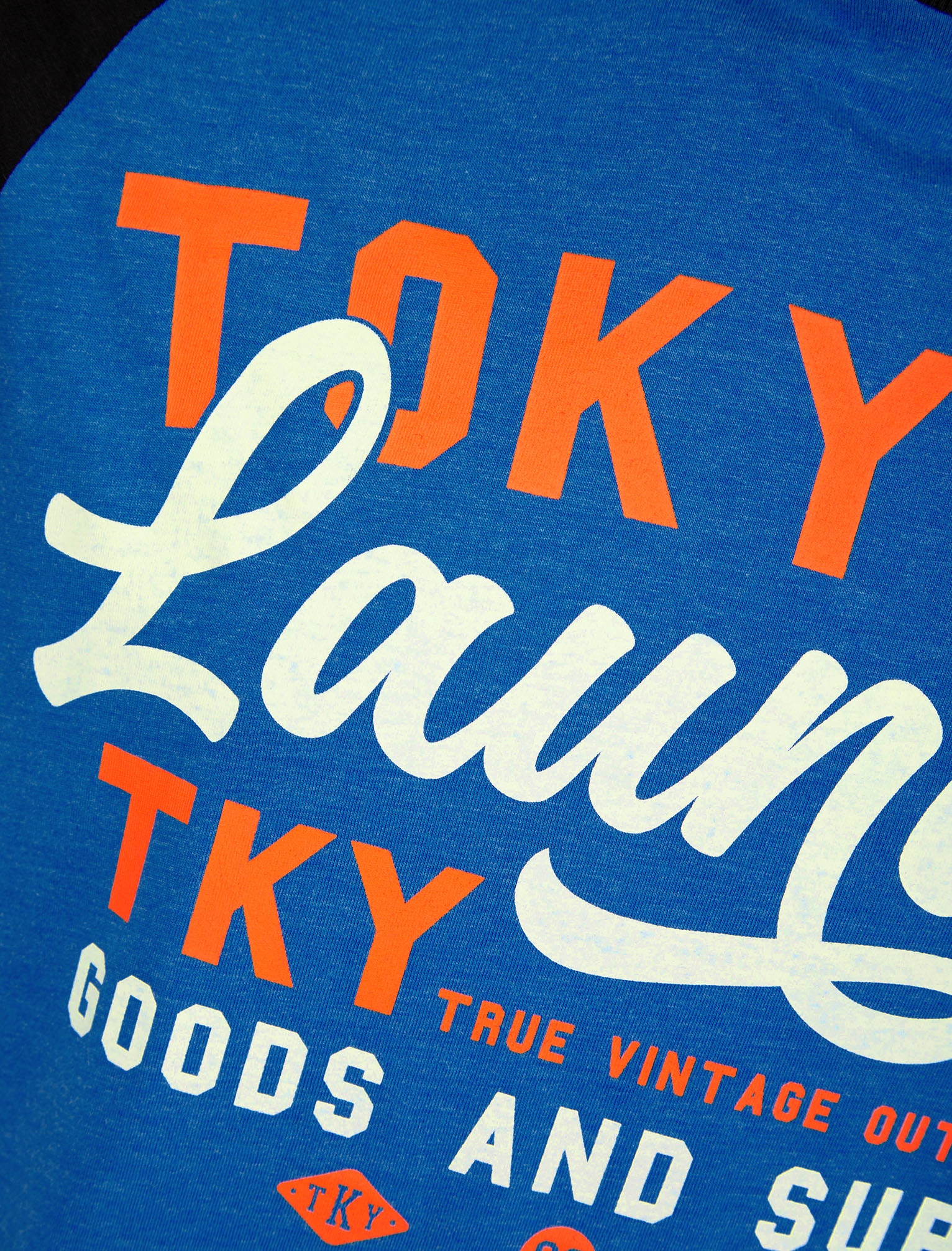 Tokyo Laundry T-Shirt Uomo In Cotone Jersey - Maniche Raglan Stile Baseball, Girocollo, Regular Fit, Colori Bicolore