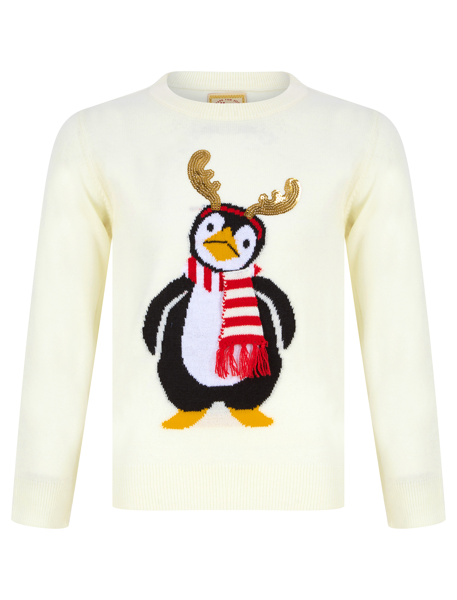 Kids Girls Christmas Jumper Novelty Funny Reindeer Penguin Xmas Fairisle  Sweater