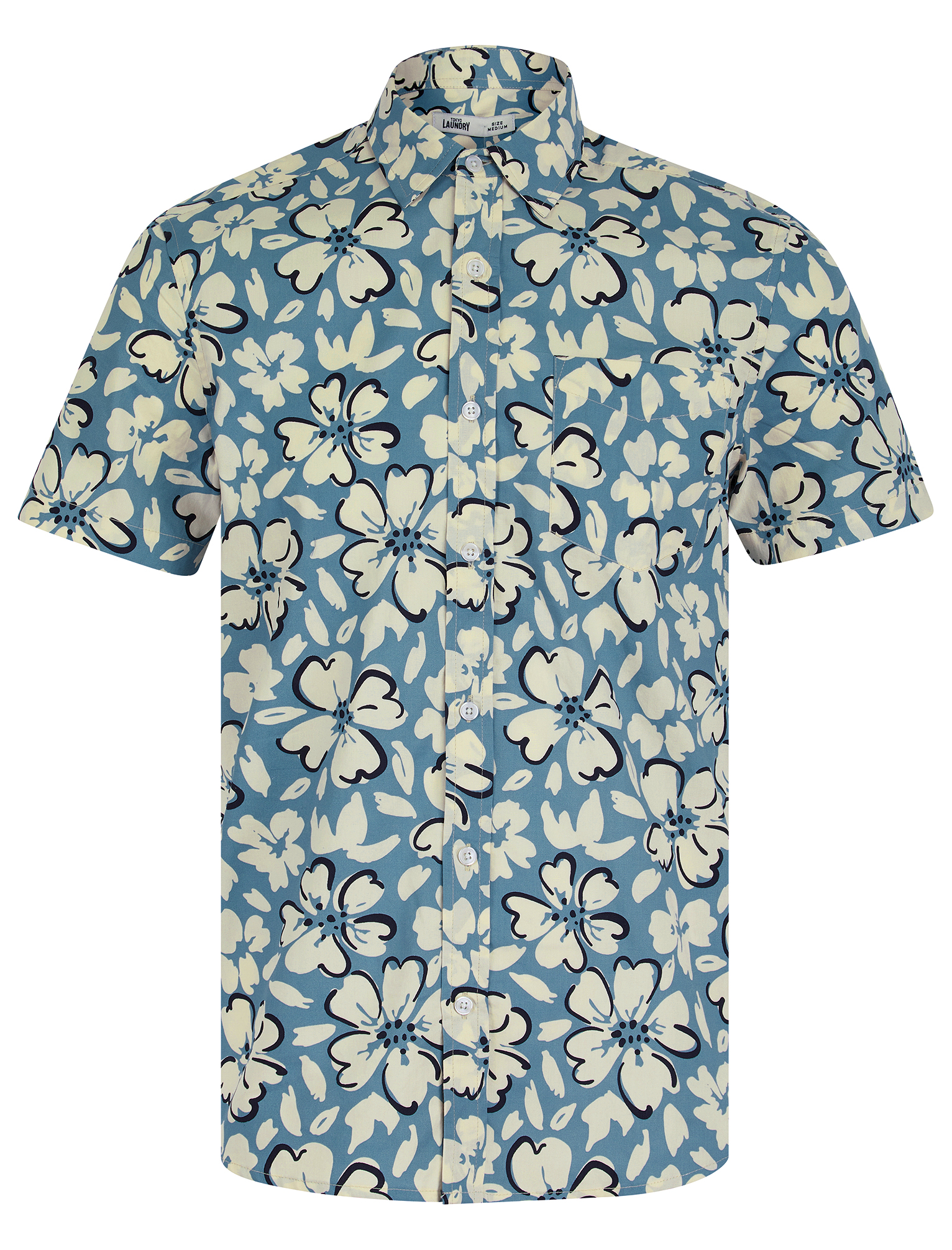 Tokyo Laundry Hawaiian Shirt Cotton Floral Print Short Sleeve Summer Holiday Top - Picture 20 of 22