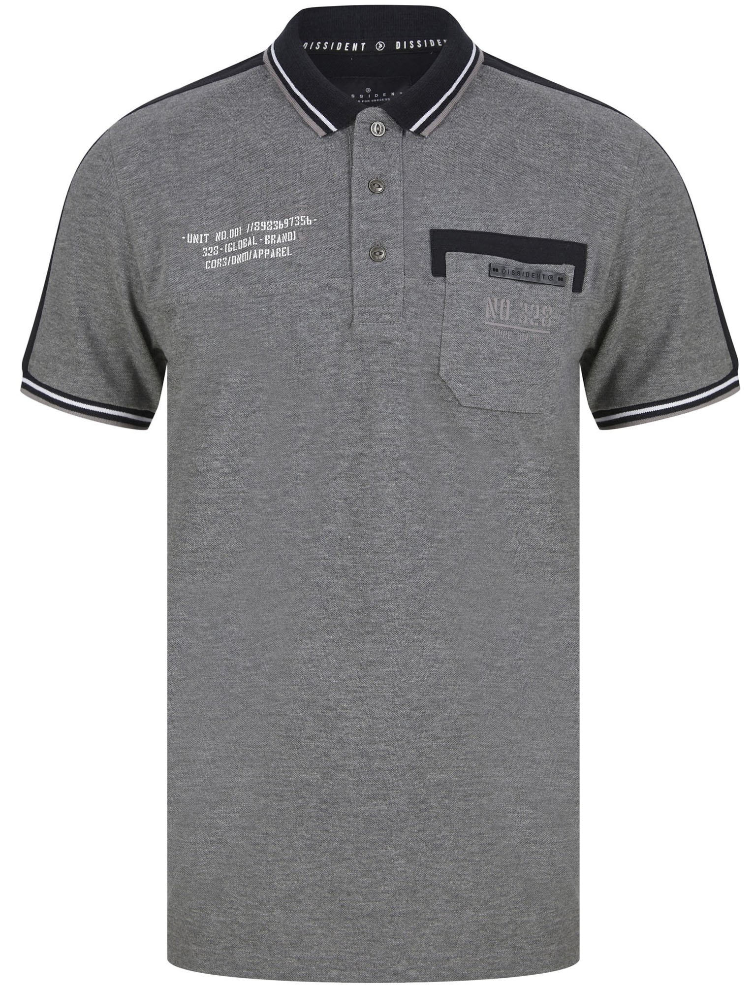 Camiseta polo para hombre disidente de algodón piqué camiseta con bolsillo en el pecho informal - Imagen 2 de 10