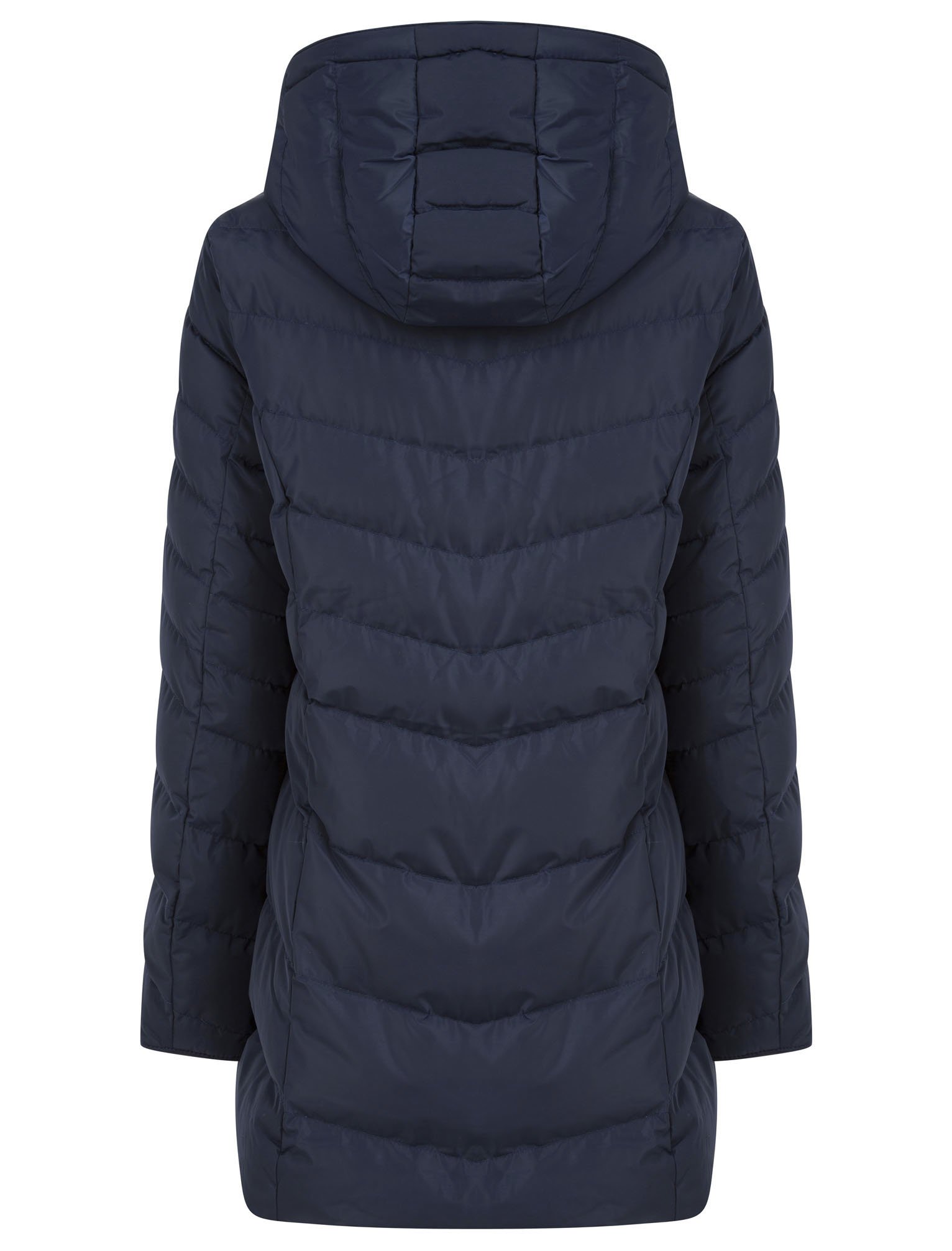 Tokyo Laundry Women's Puffer Jacket Longline Quilted Padded Hooded Coat ...