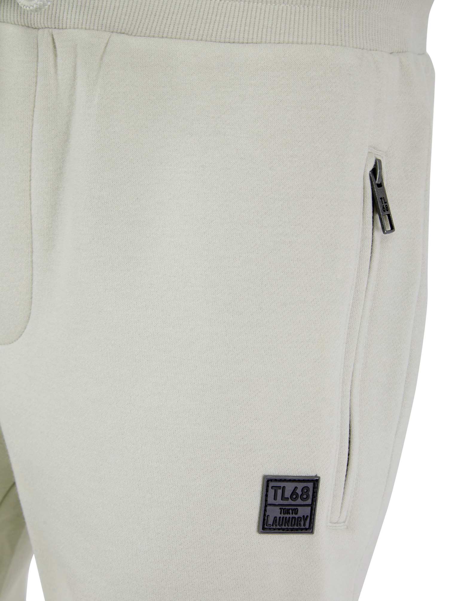 Tokyo Laundry Men's - Dischord Fleece Cuffed Joggers In Light Grey Marl - Foto 4